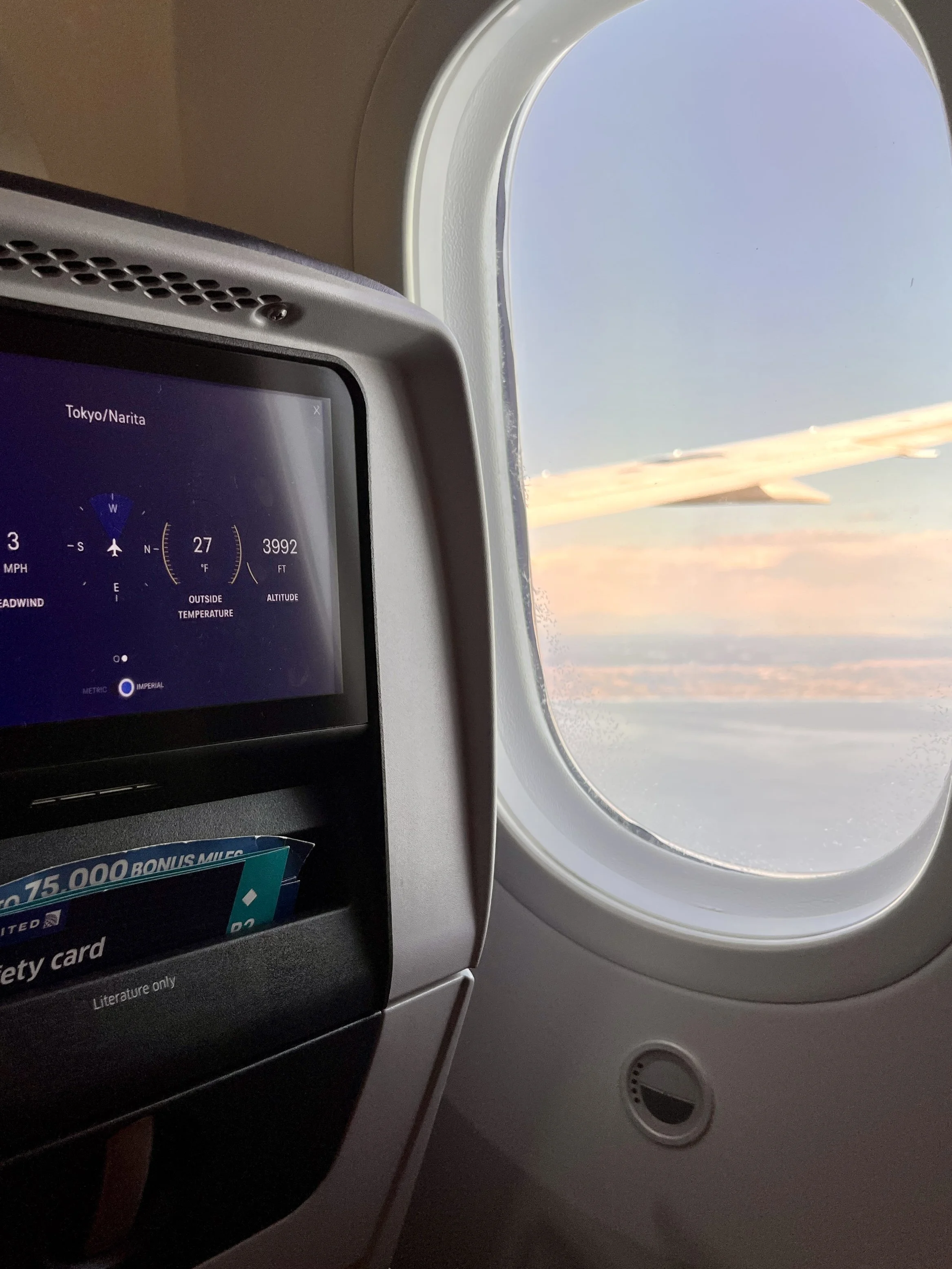 Let the 12 1/2 hour flight begin!