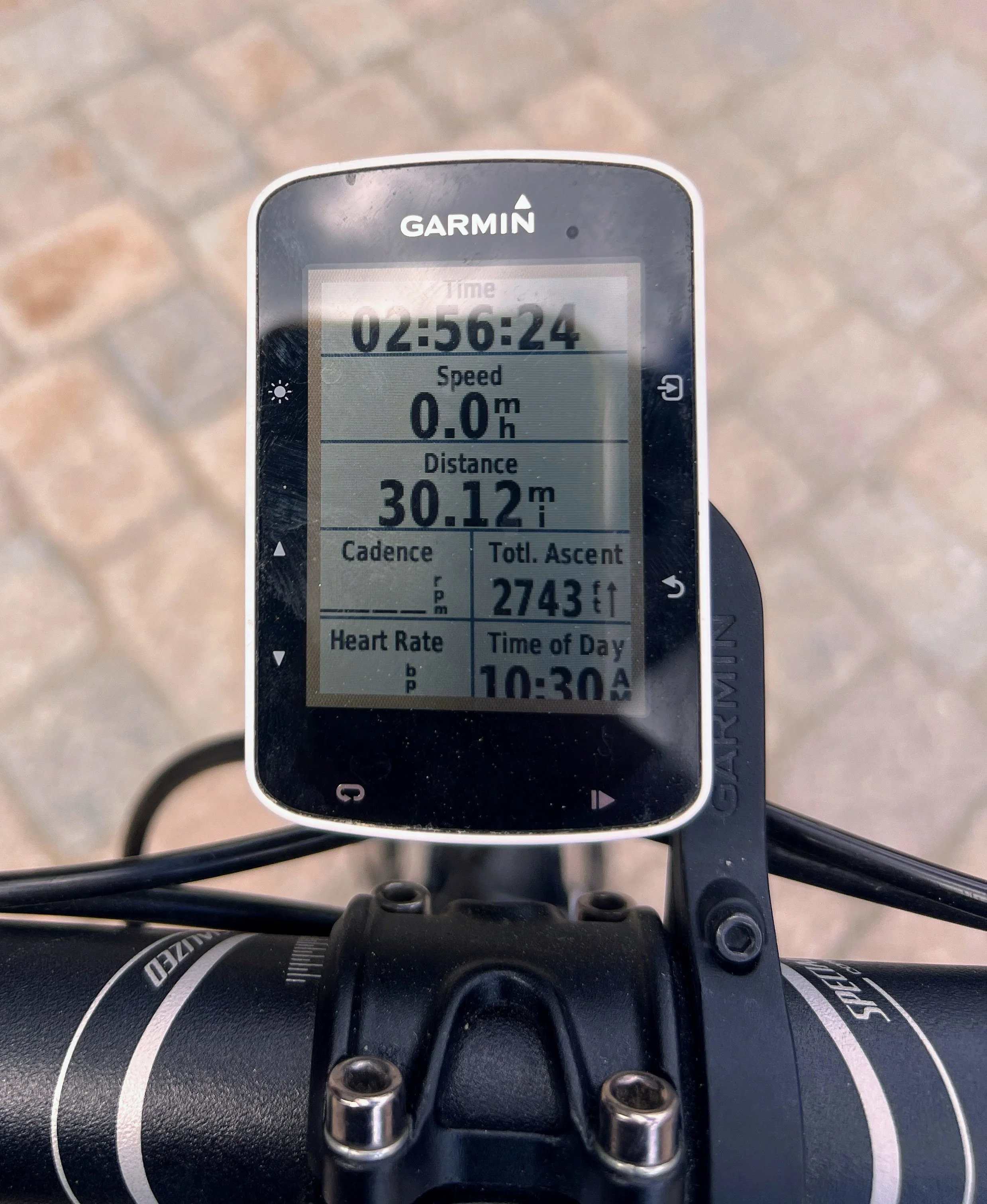 My final ride stats including an extra 5 miles from my house to the start