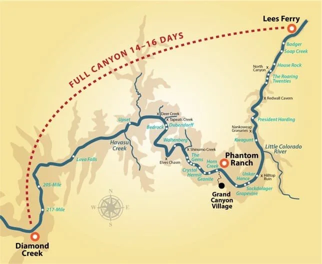 Map of our route