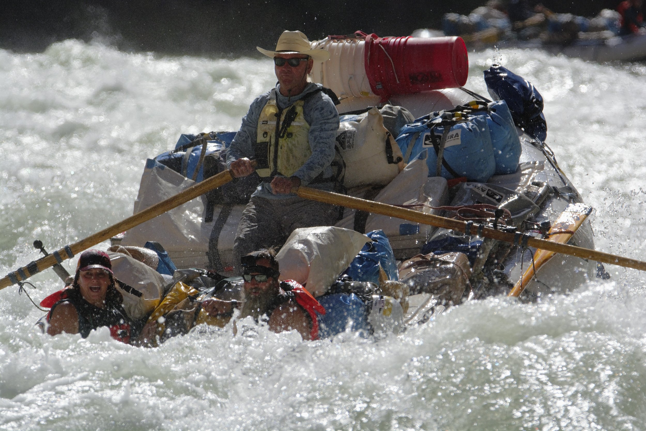 John taking on a rapid
