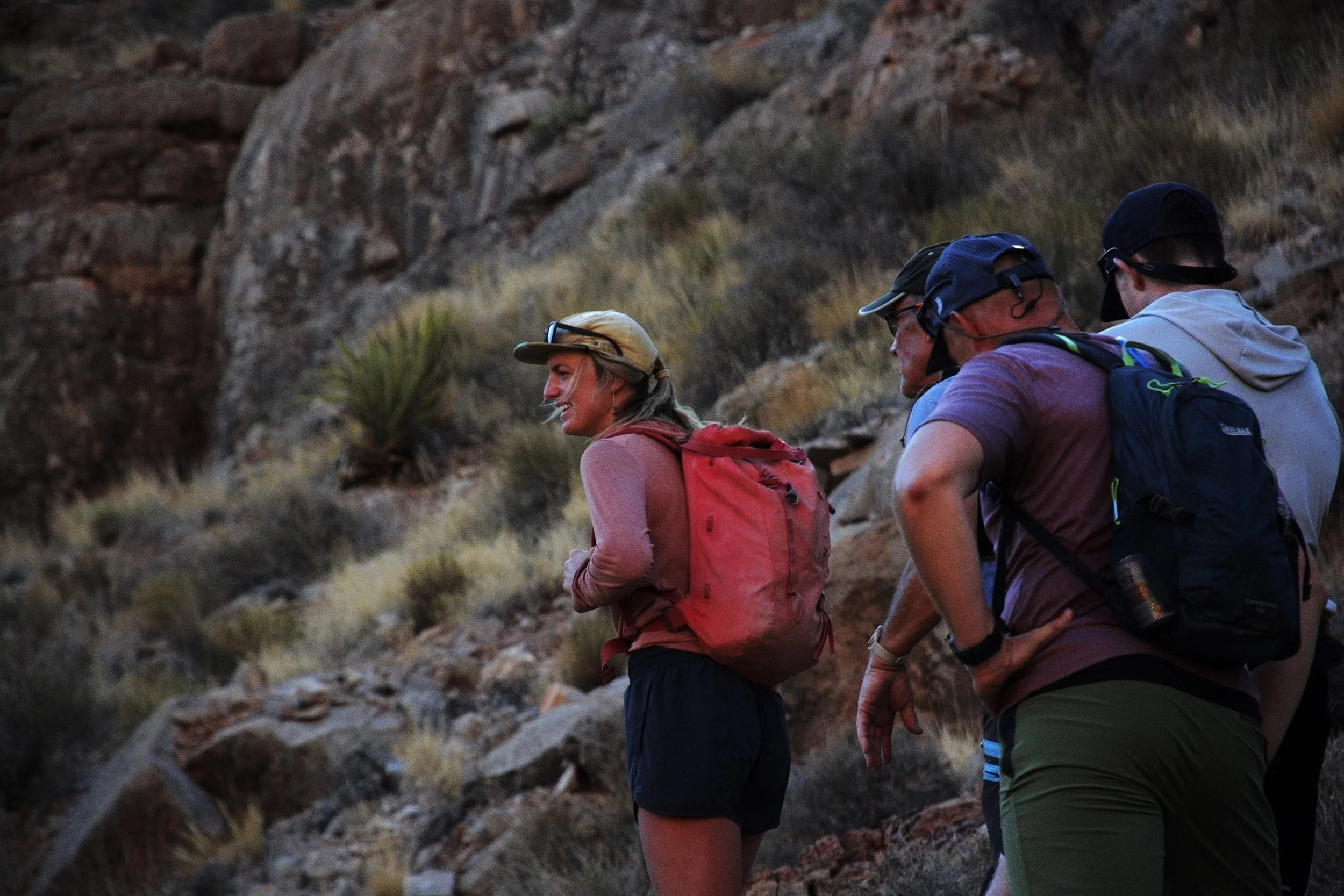 Sanne guiding us