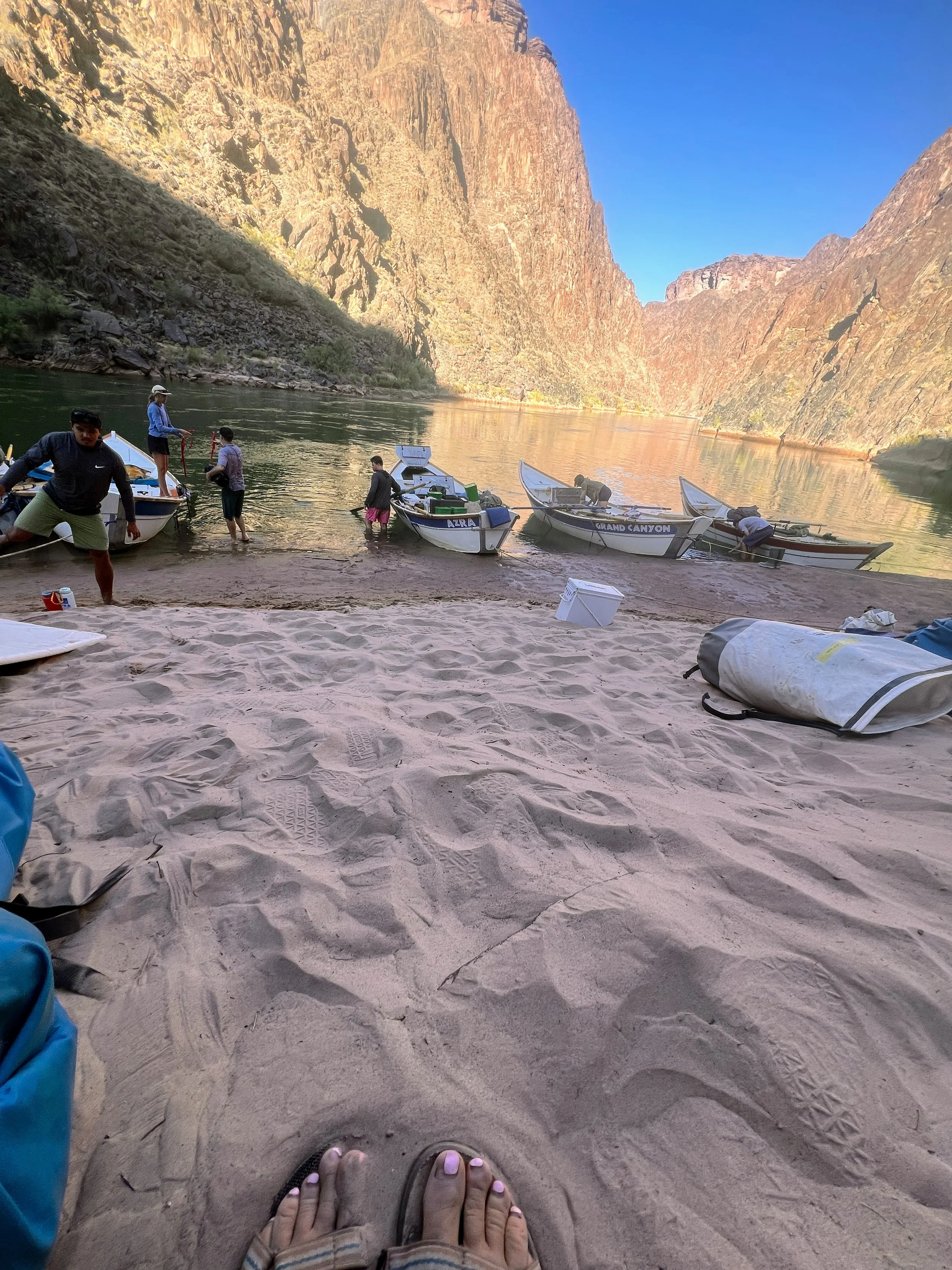Packing up camp