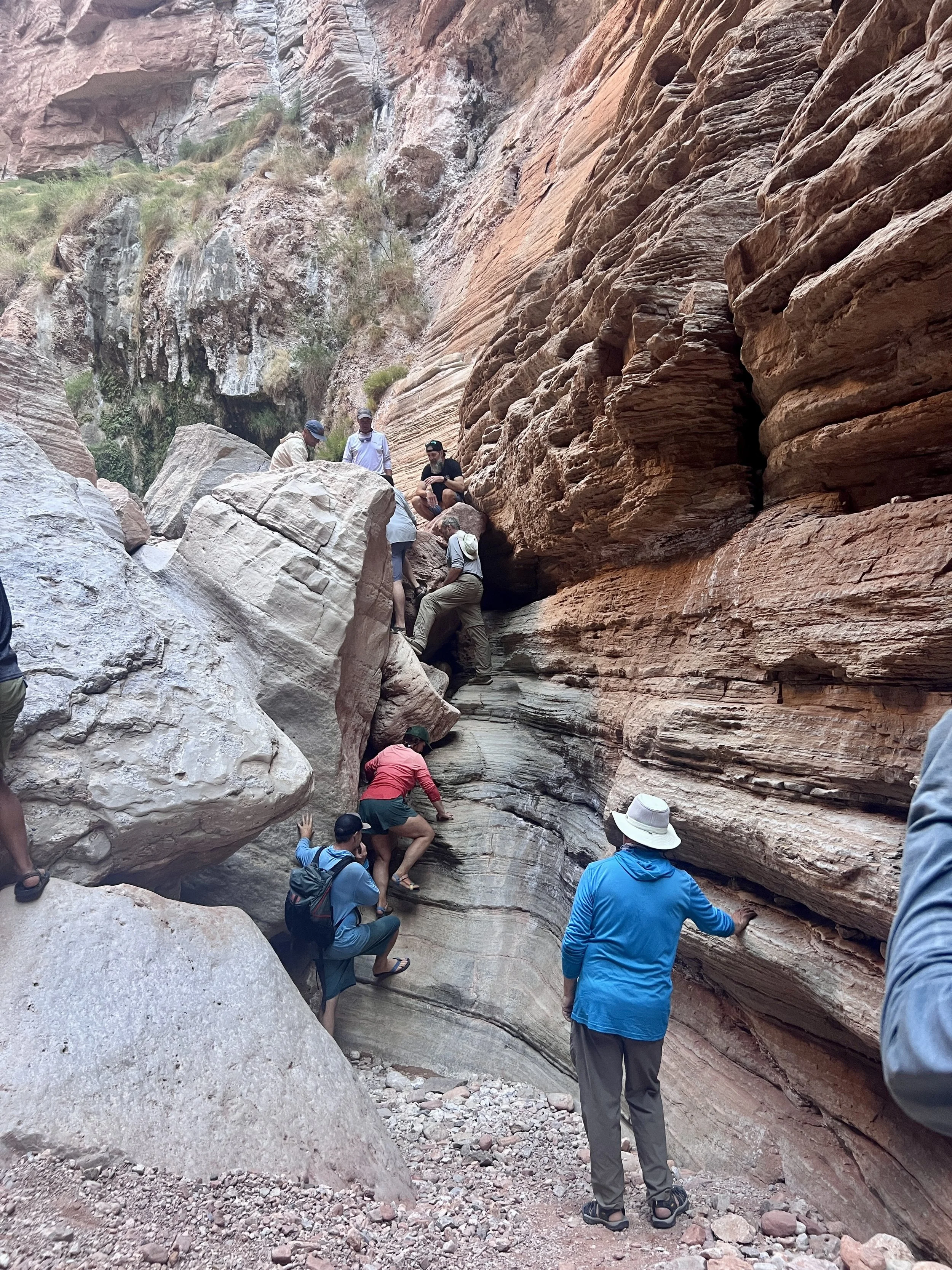 Climbing begins