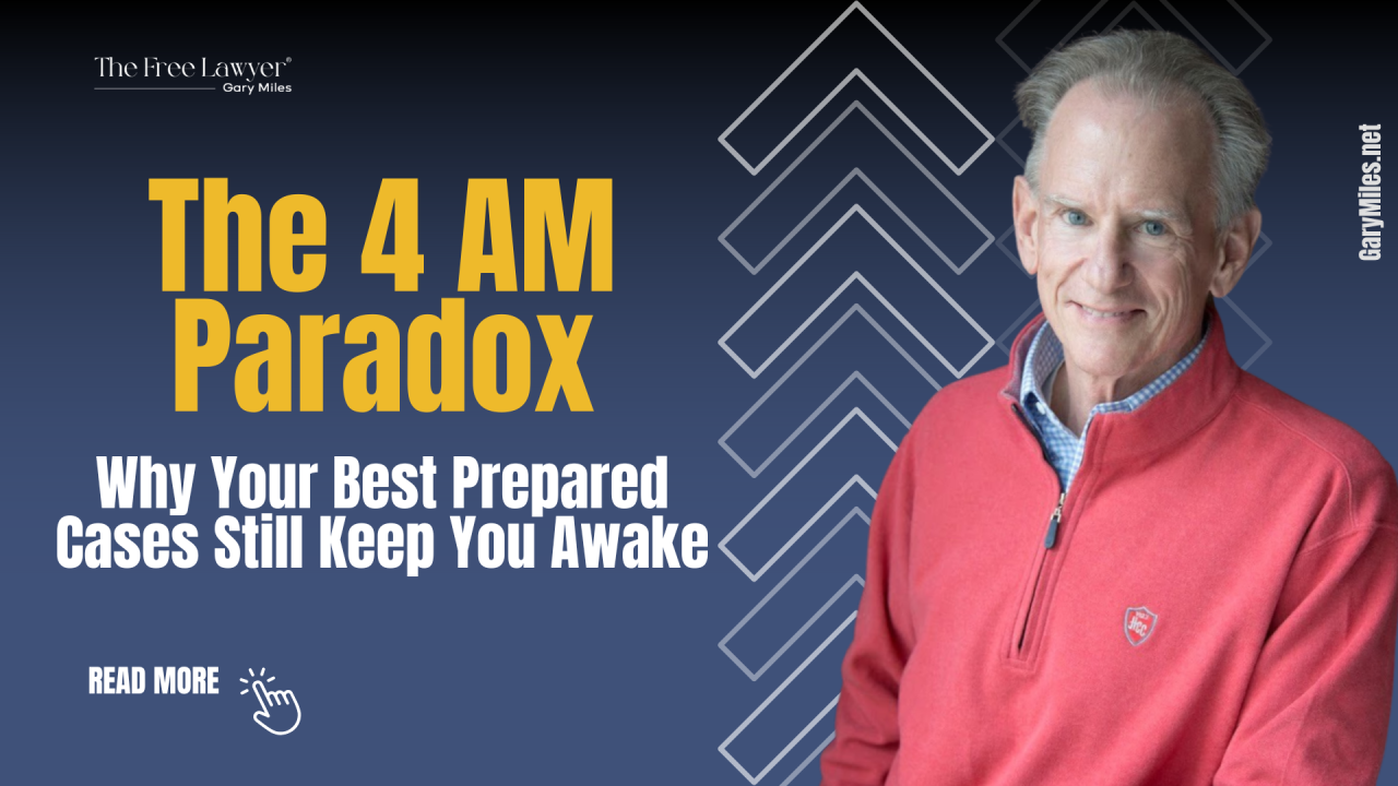The 4 AM Paradox: Why Your Best-Prepared Cases Keep You Awake