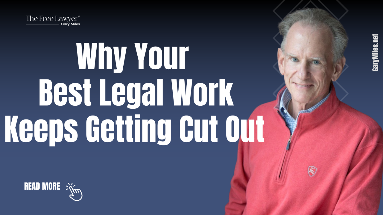 Why Your Best Legal Work Keeps Getting Crowded Out