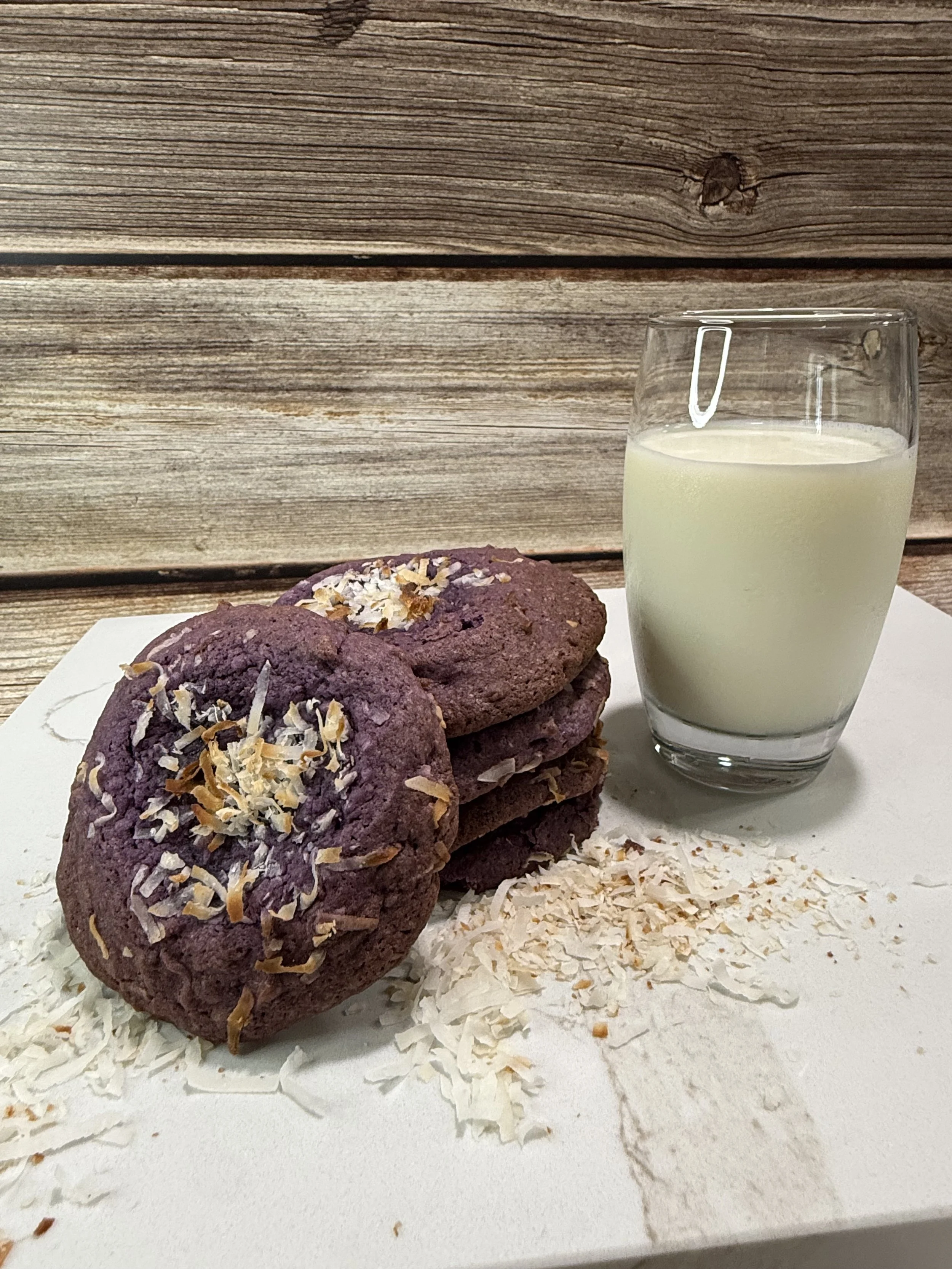 Ube Coconut Cookies