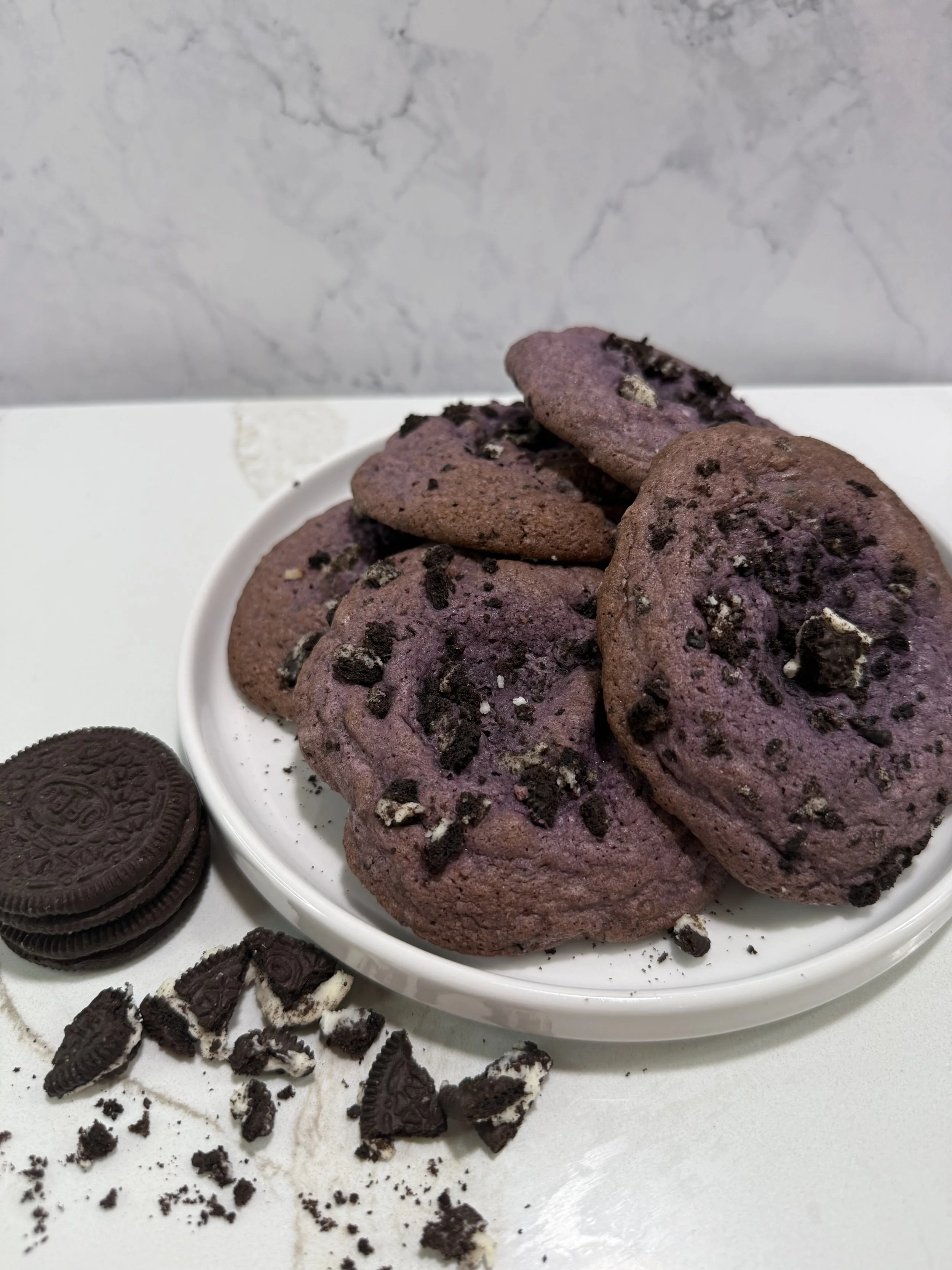 Ube Cookies & Cream Cookies