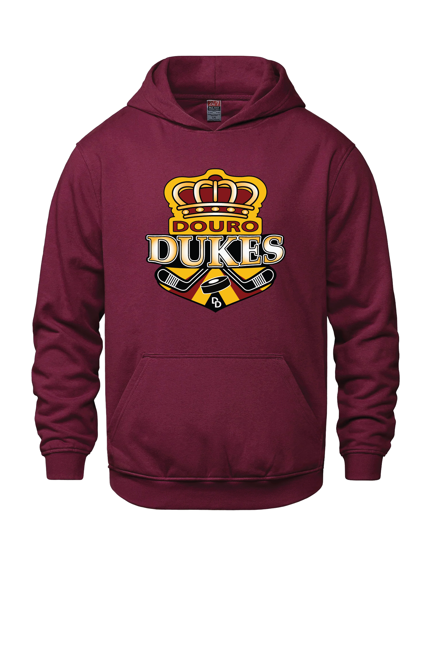 DOURO_DUKES__FLEECE HOODIE - MAROON.png
