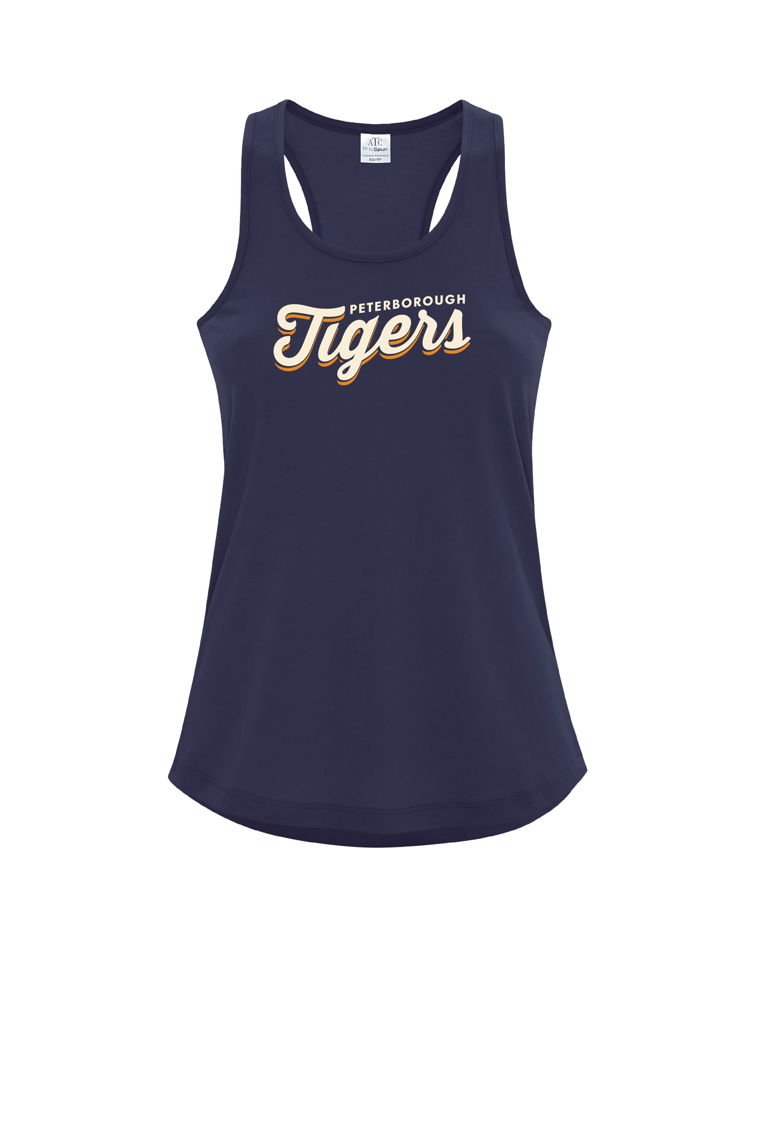 TIGERS SCRIPT LADIES TANK TOP