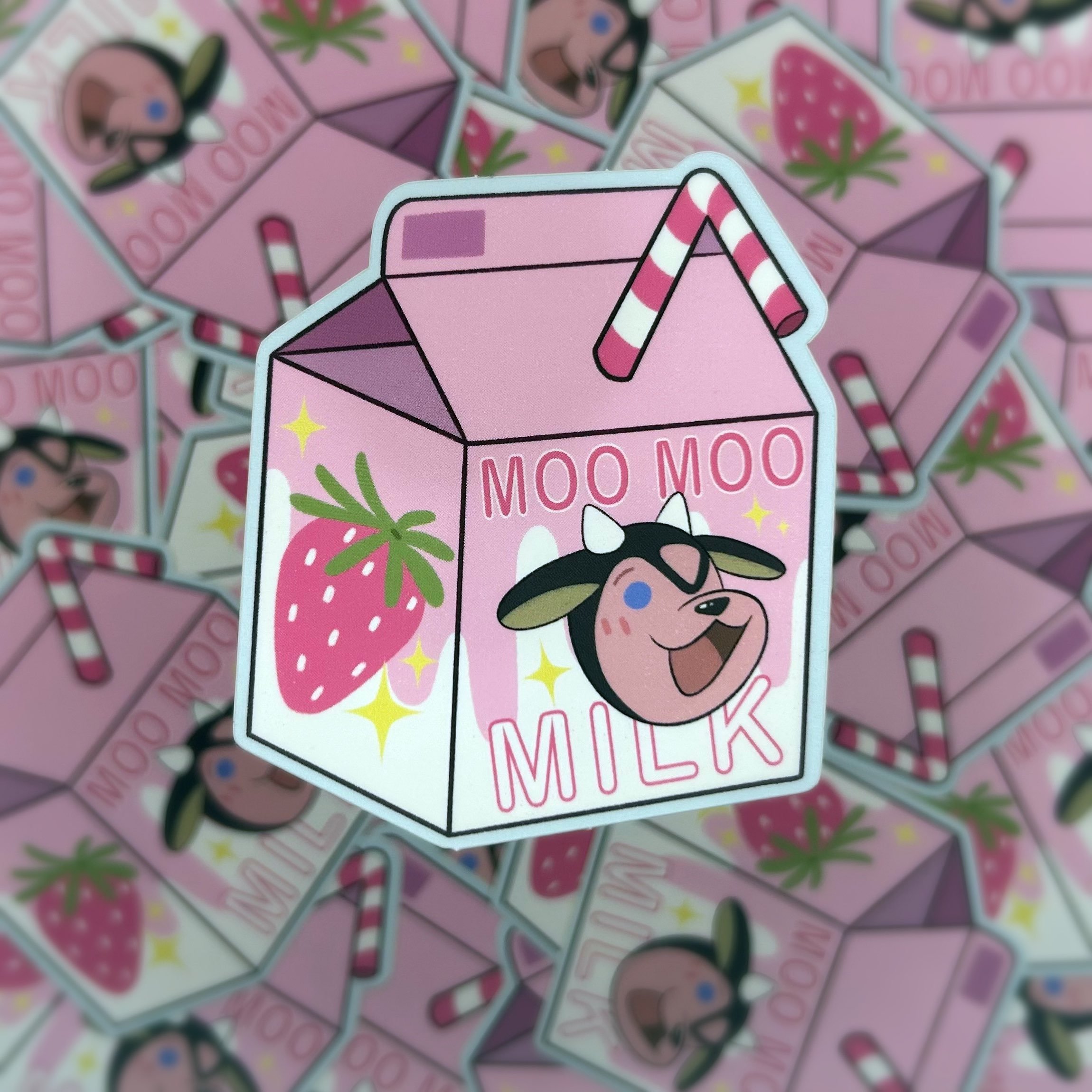 Moo Moo Milk Sticker