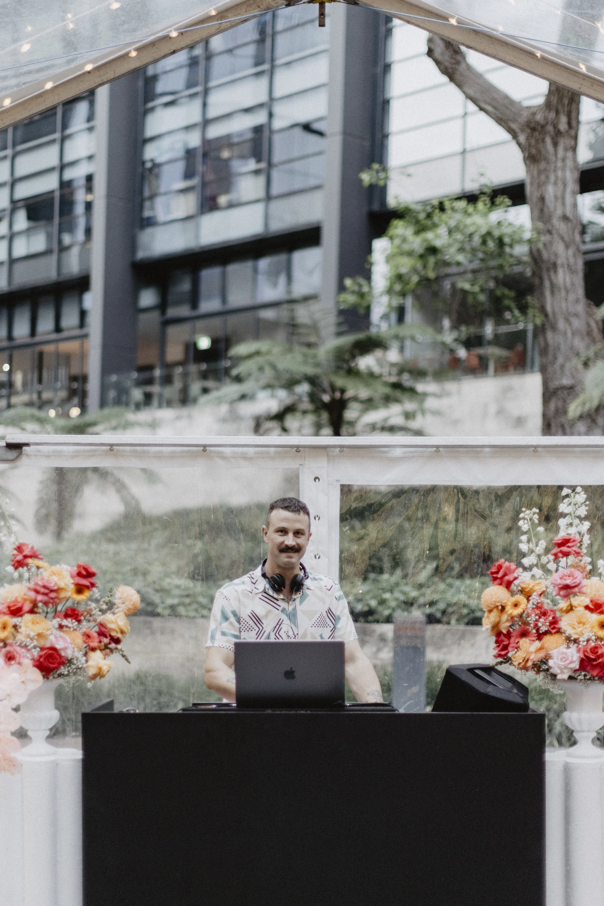 James Beecroft as a Perth Wedding DJ, 2024