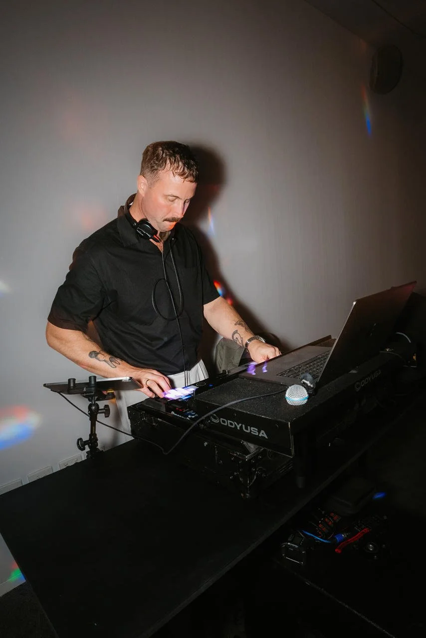 James Beecroft as a Perth Wedding DJ, 2025