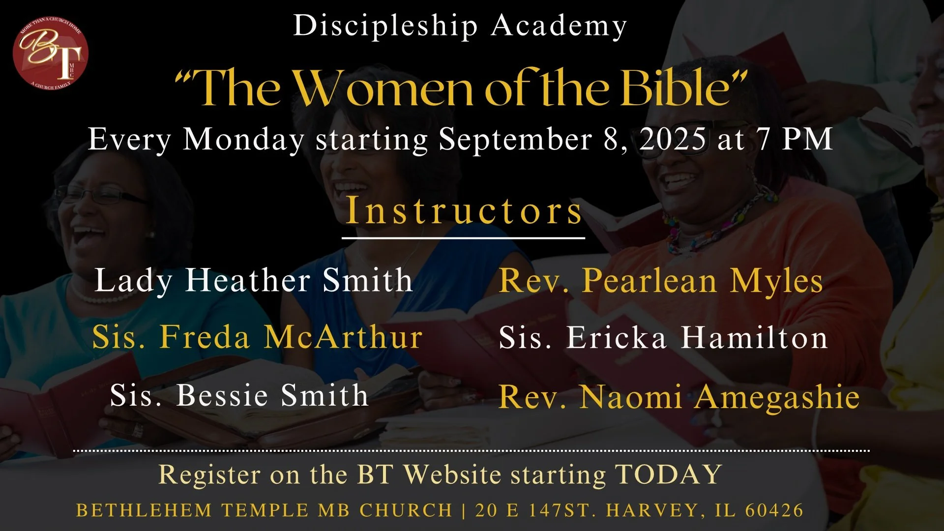 Discipleship Academy The Women of the Bible