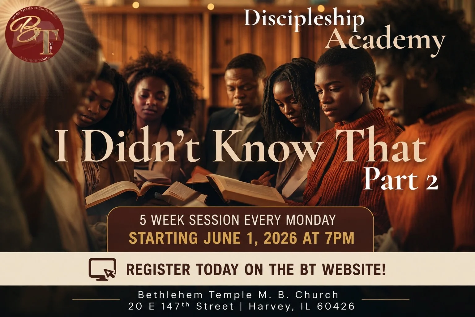 Discipleship Academy “I Didn’t Know That”