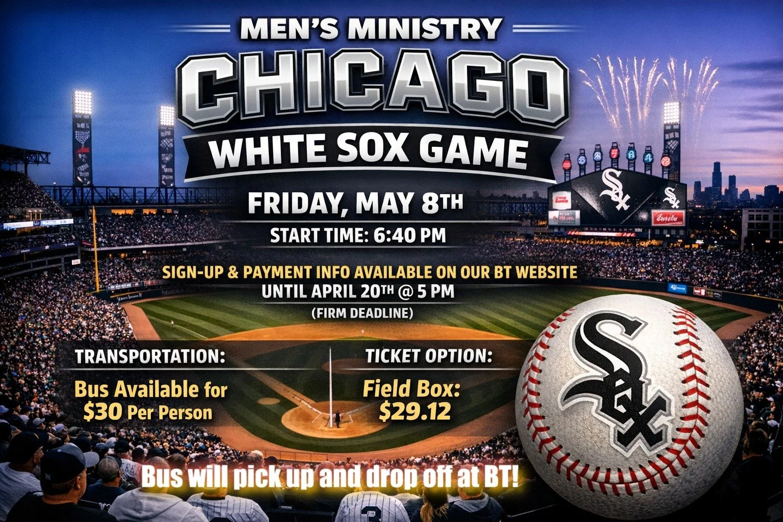 Men's Ministry Chicago White Sox