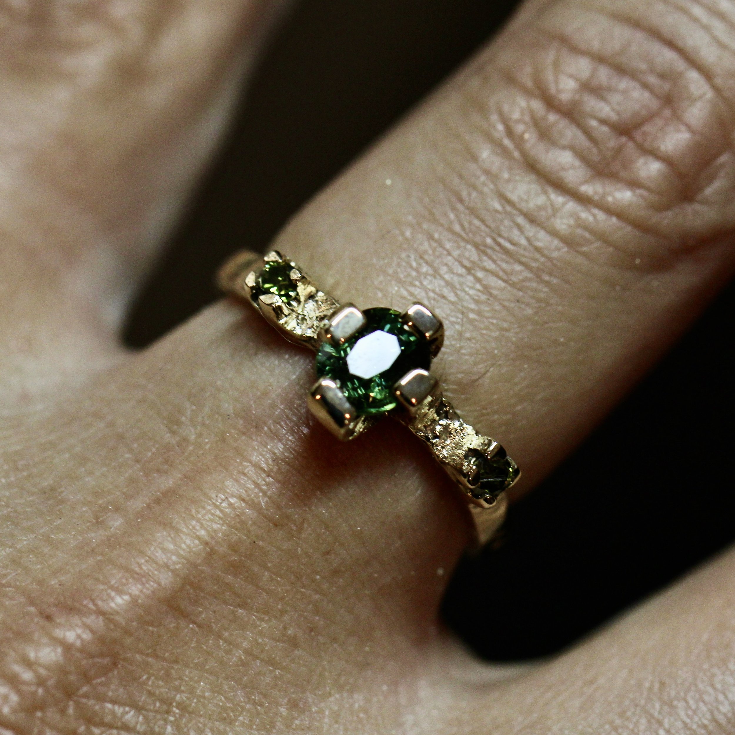 Radiated Sapphire Ring