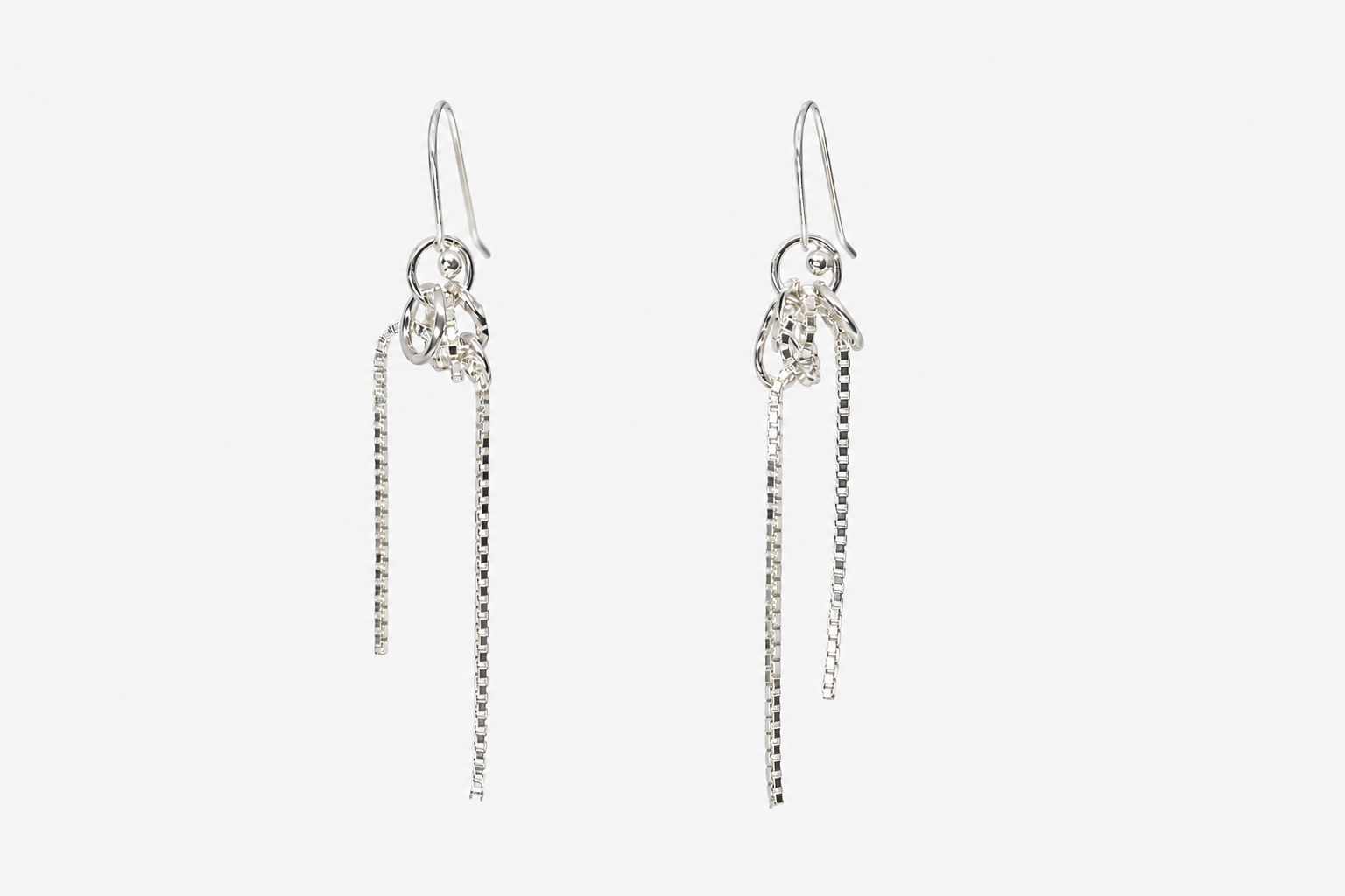 Mixed Chain Earrings Chunky