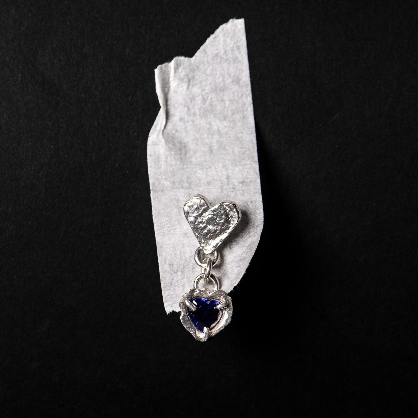 Bejewelled Heart Studs