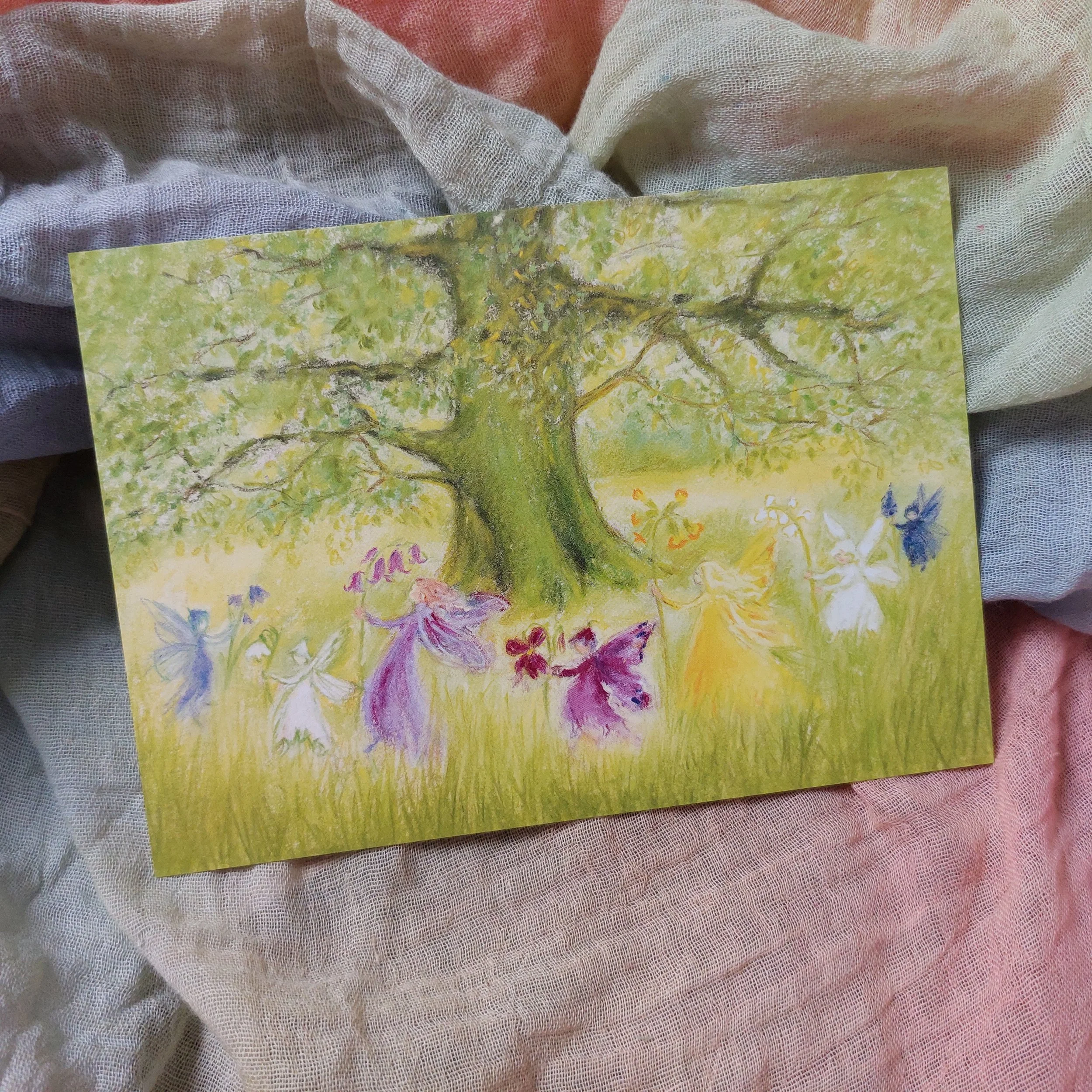 Dance of the Elves (postcard) - Marjan van Zeyl