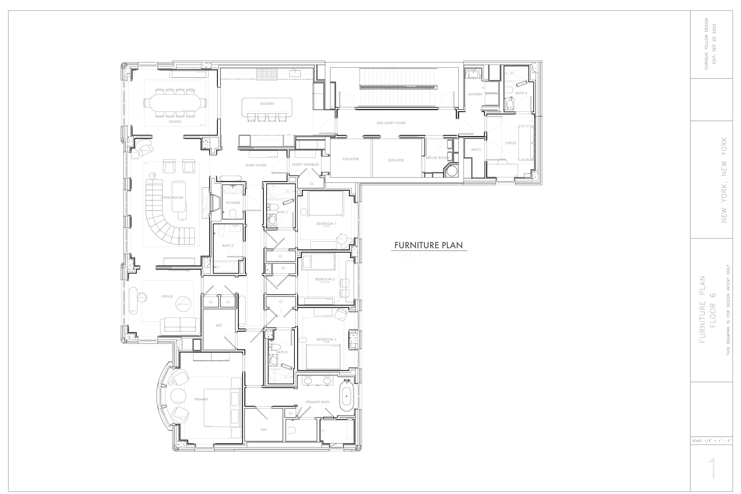 Furniture Plan by Lauren Baker