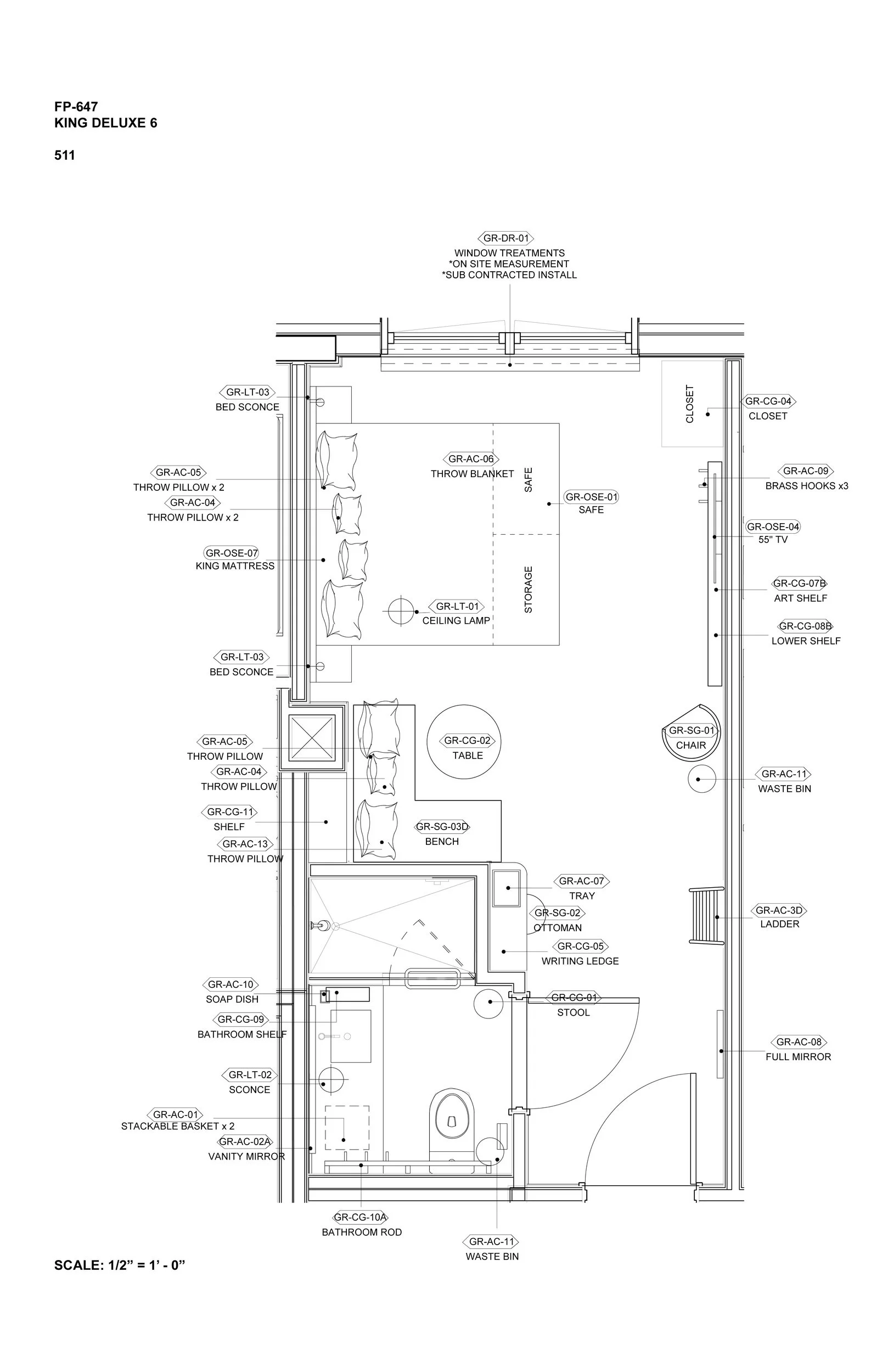 Tagged Guest Room Plan by Lauren Baker