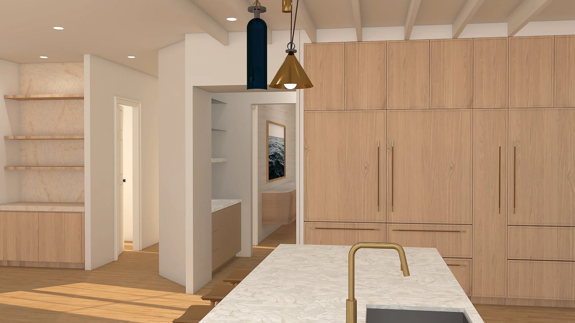 Kitchen Rendering by Lauren Baker