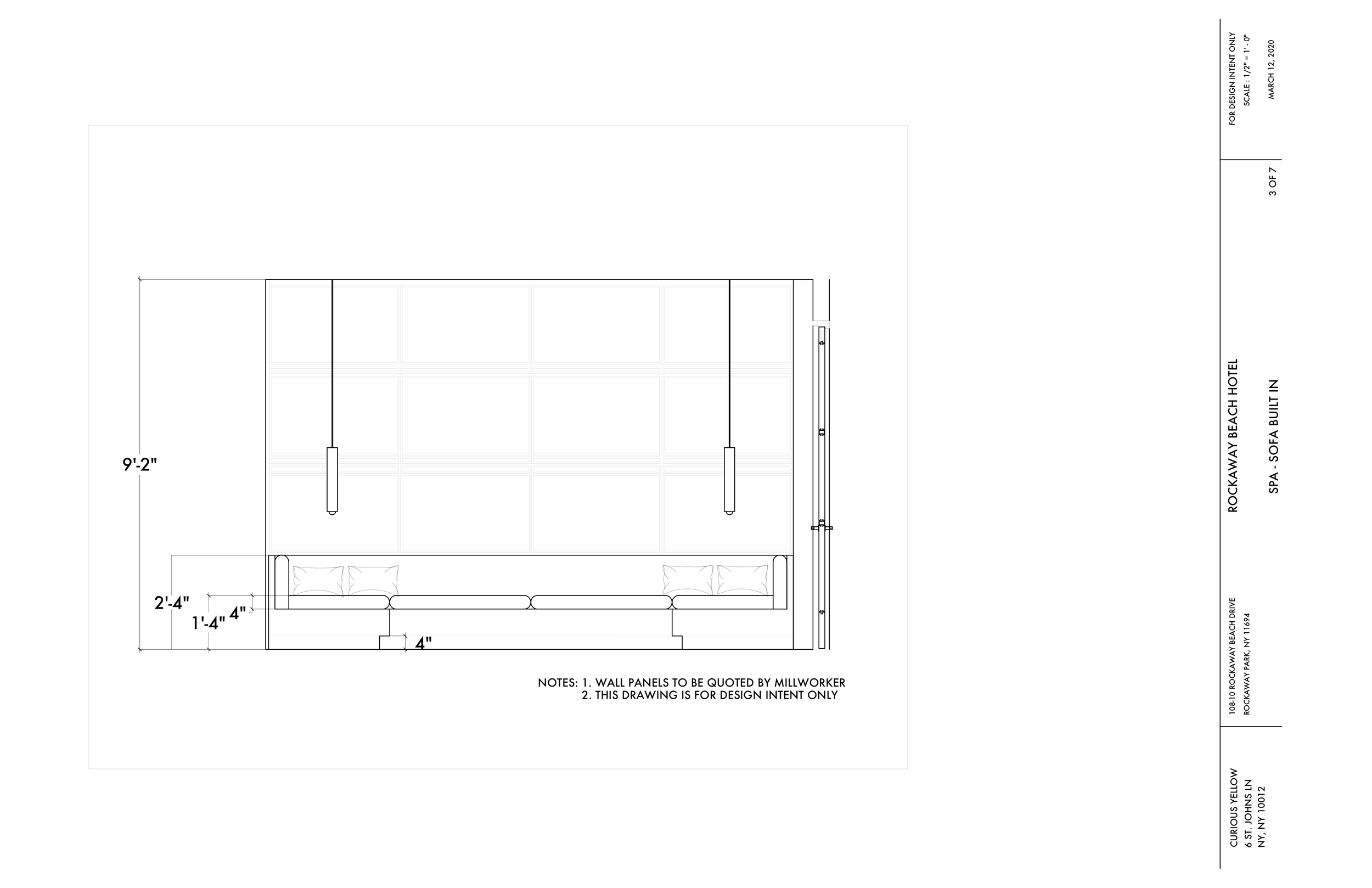 Spa Built in Sofa by Lauren Baker
