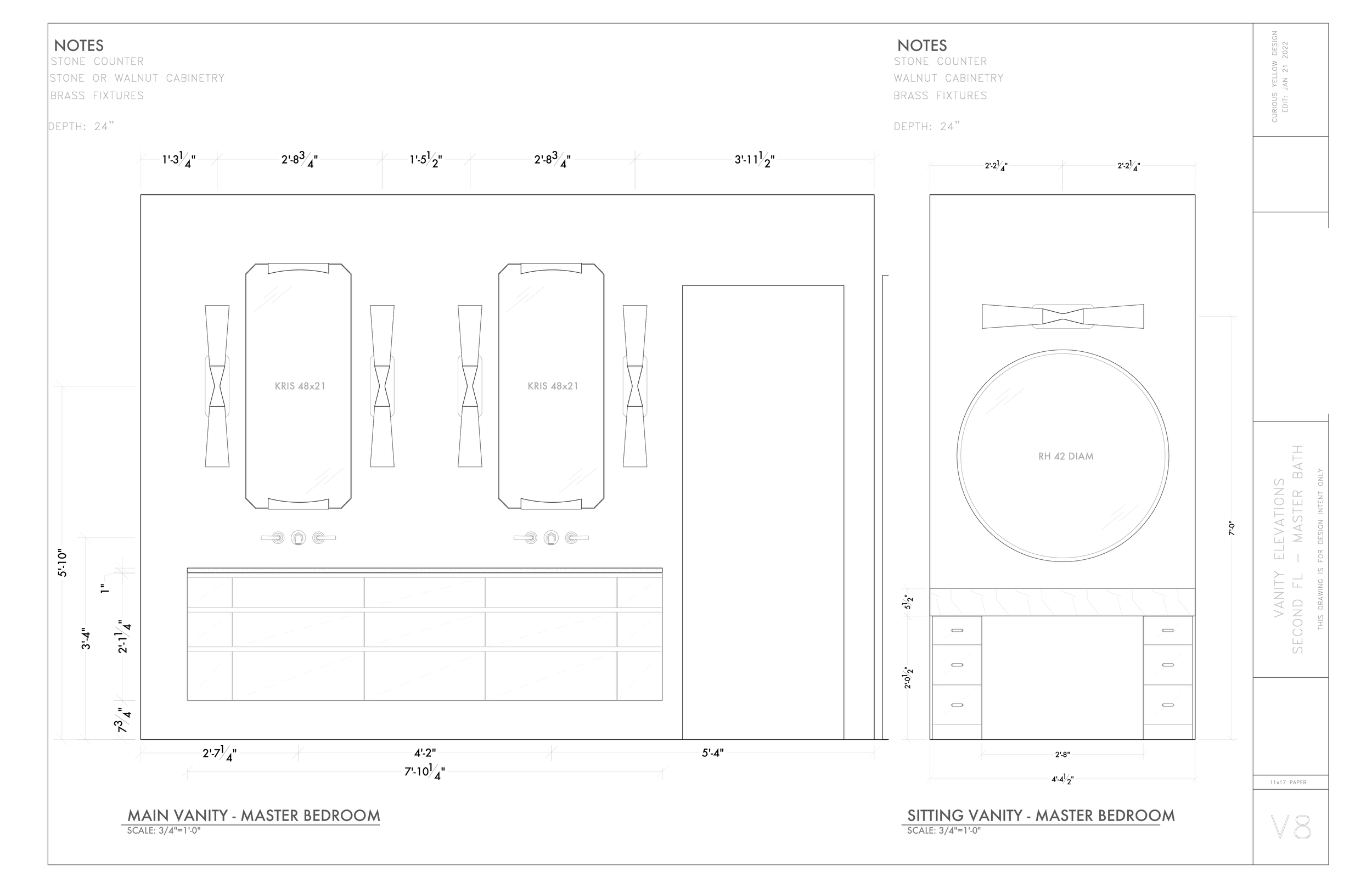 Primary Vanity Design by Lauren Baker