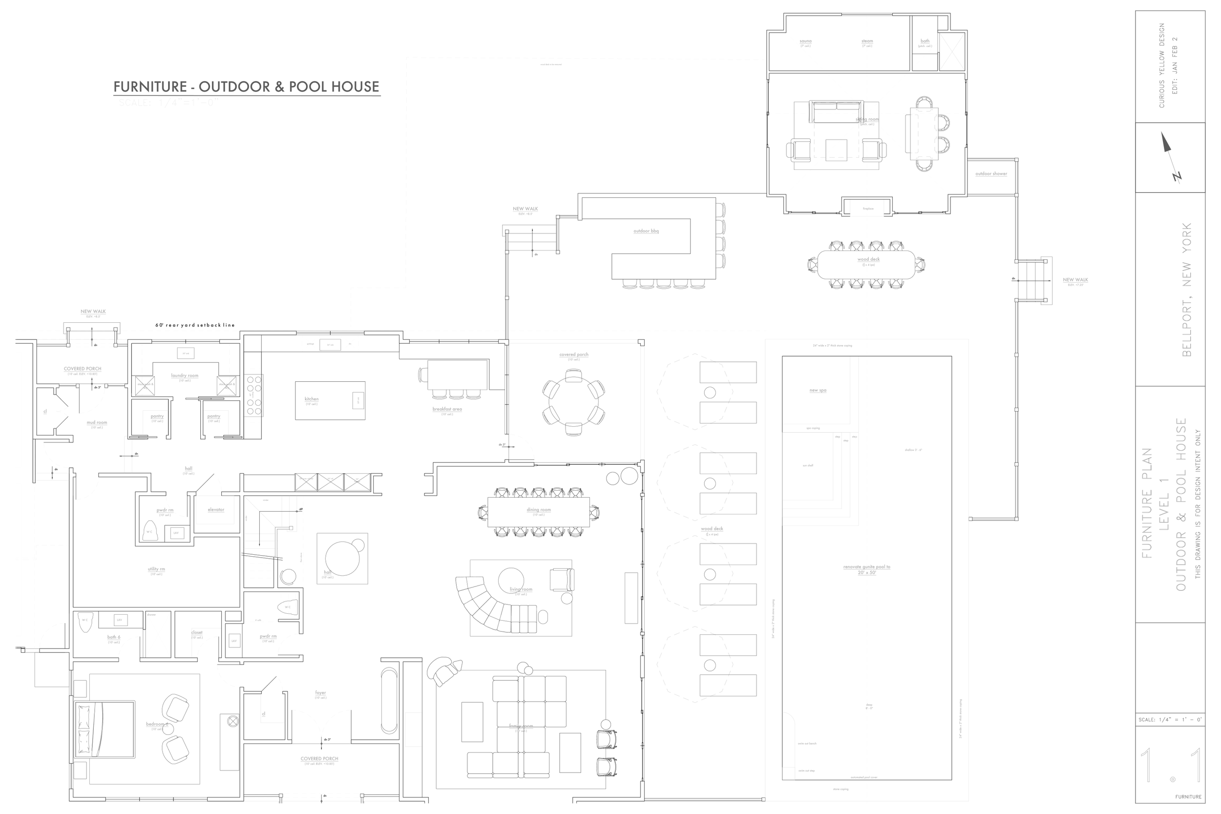 Furniture Plan Design Development by Lauren Baker