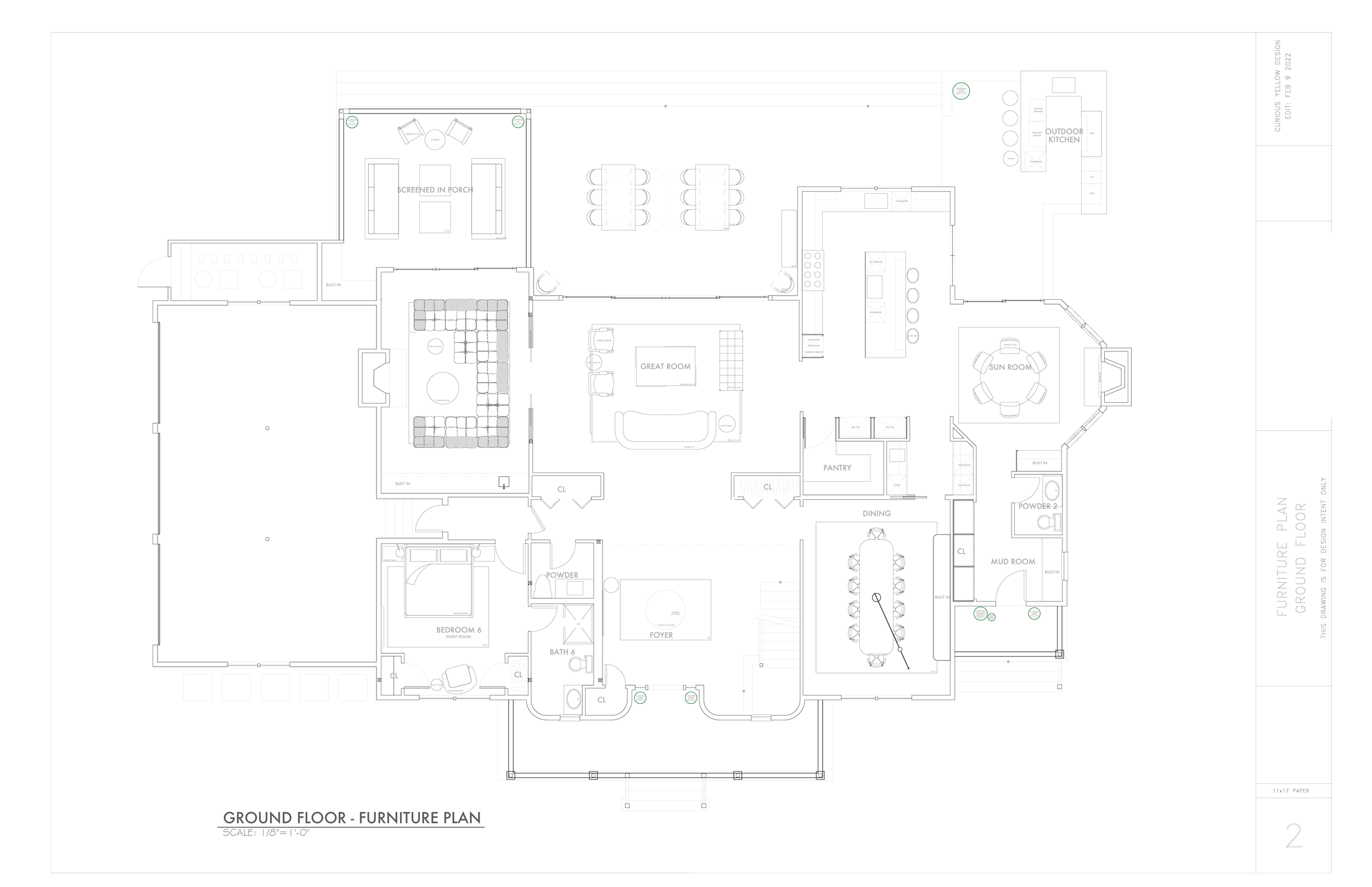 Furniture Plan by Lauren Baker