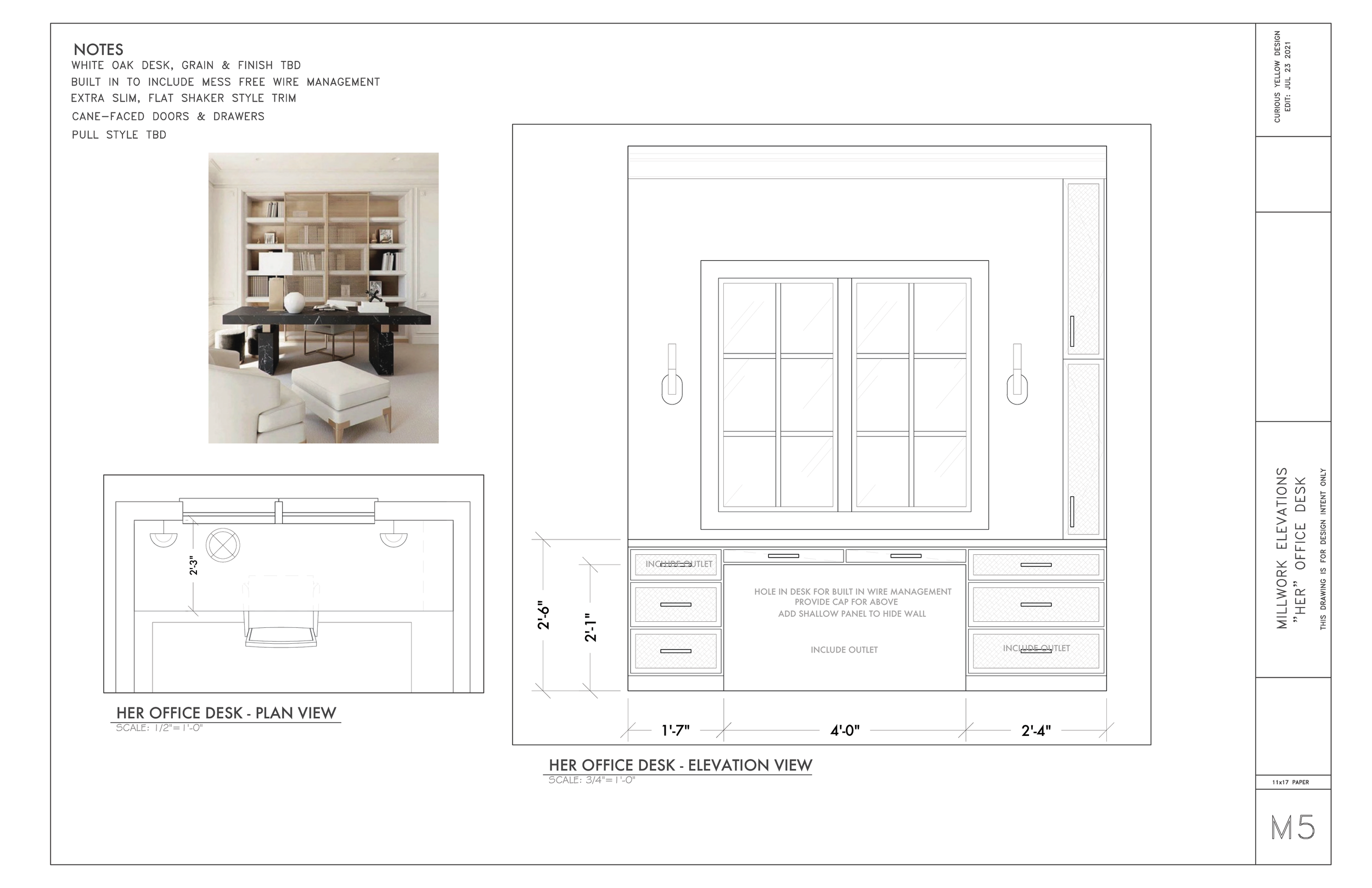 Office Millwork Design by Lauren Baker