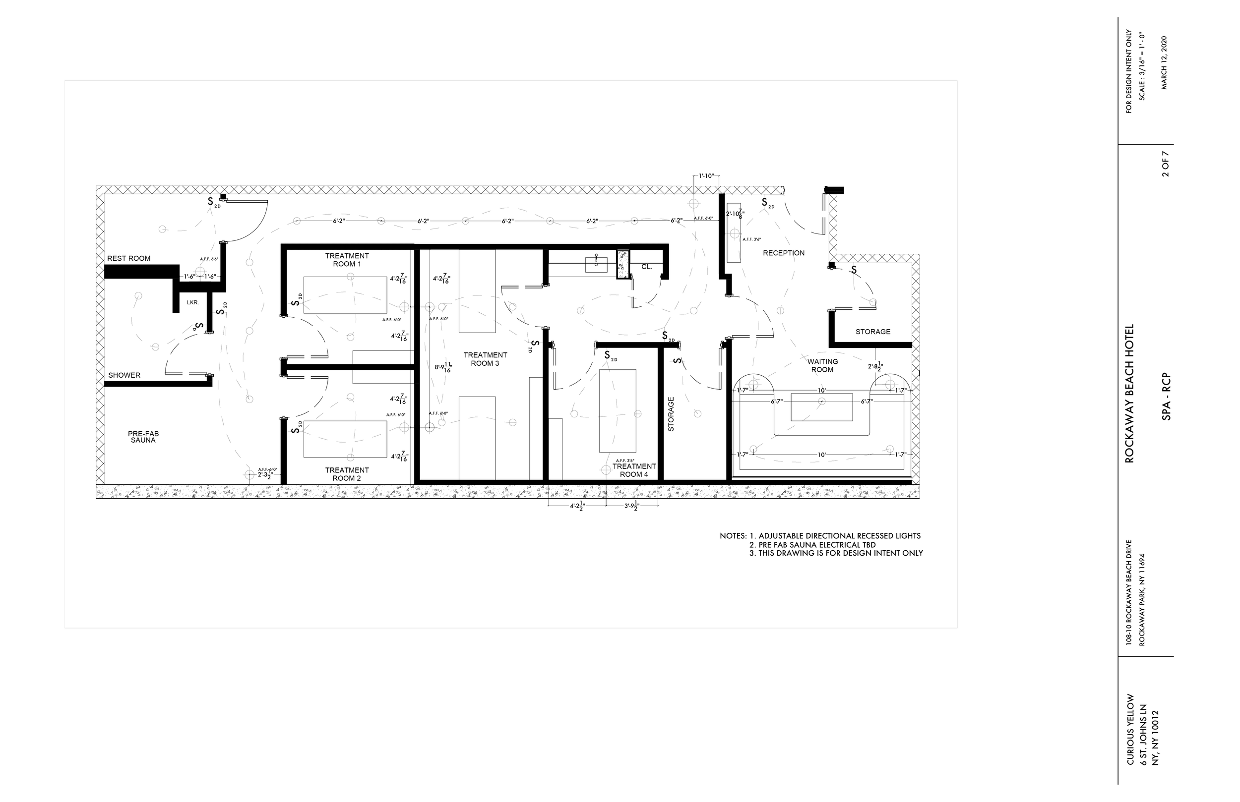 Spa Reflected Ceiling Plan by Lauren Baker
