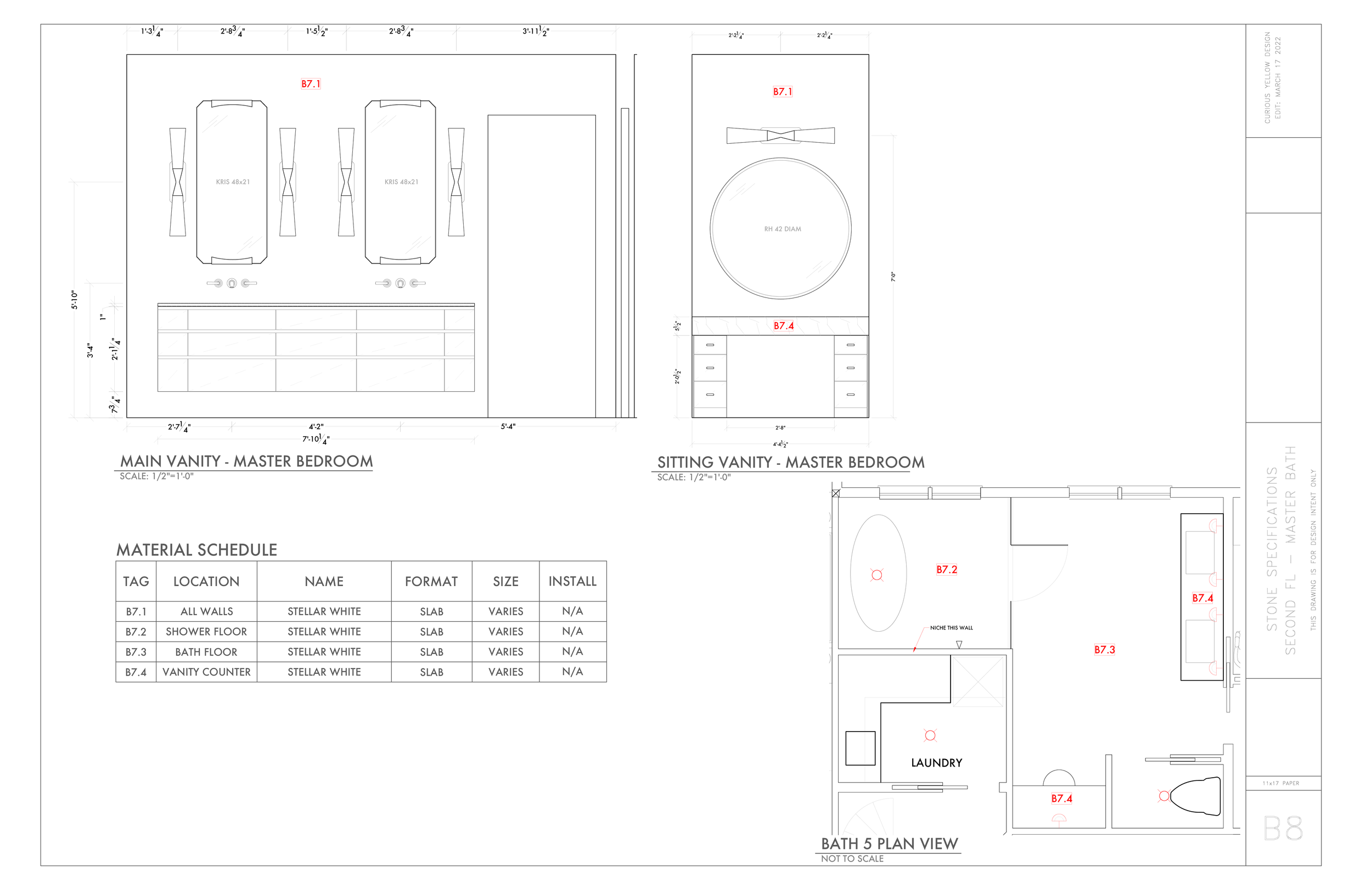 Primary Vanity Specs by Lauren Baker