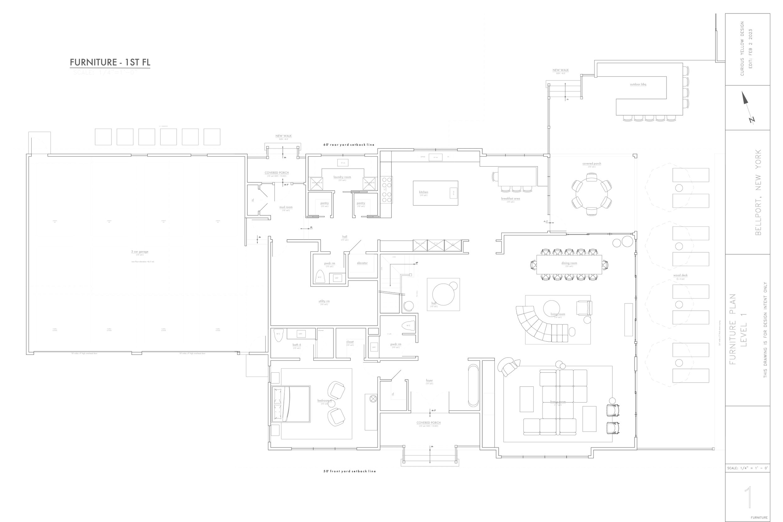 Furniture Plan Design Development by Lauren Baker