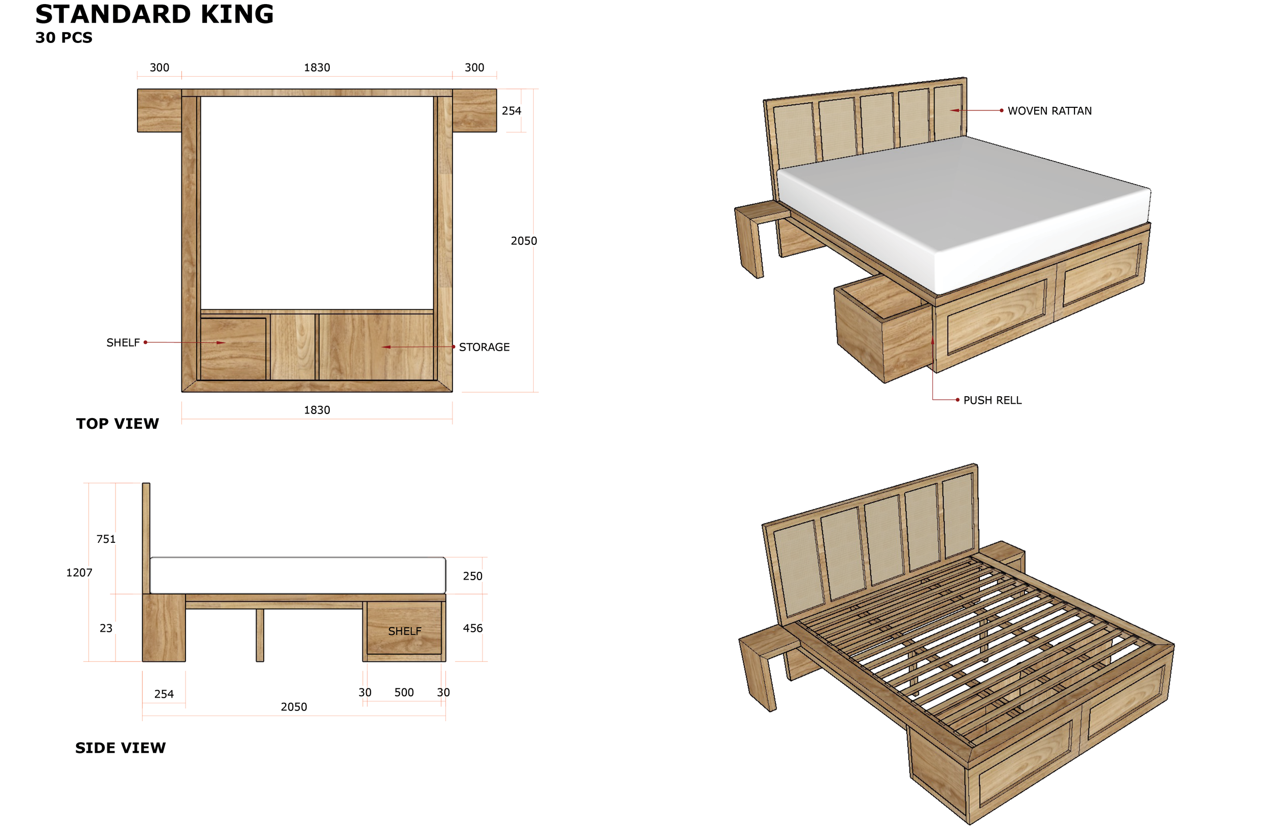 Custom Bed Designs by Lauren Baker