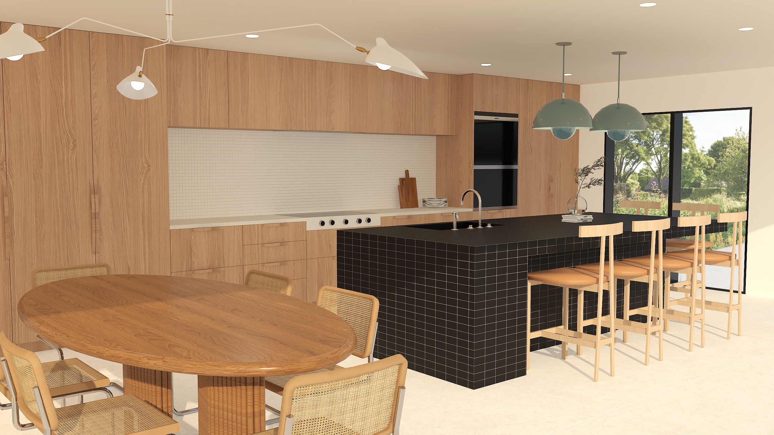 Kitchen Rendering by Lauren Baker