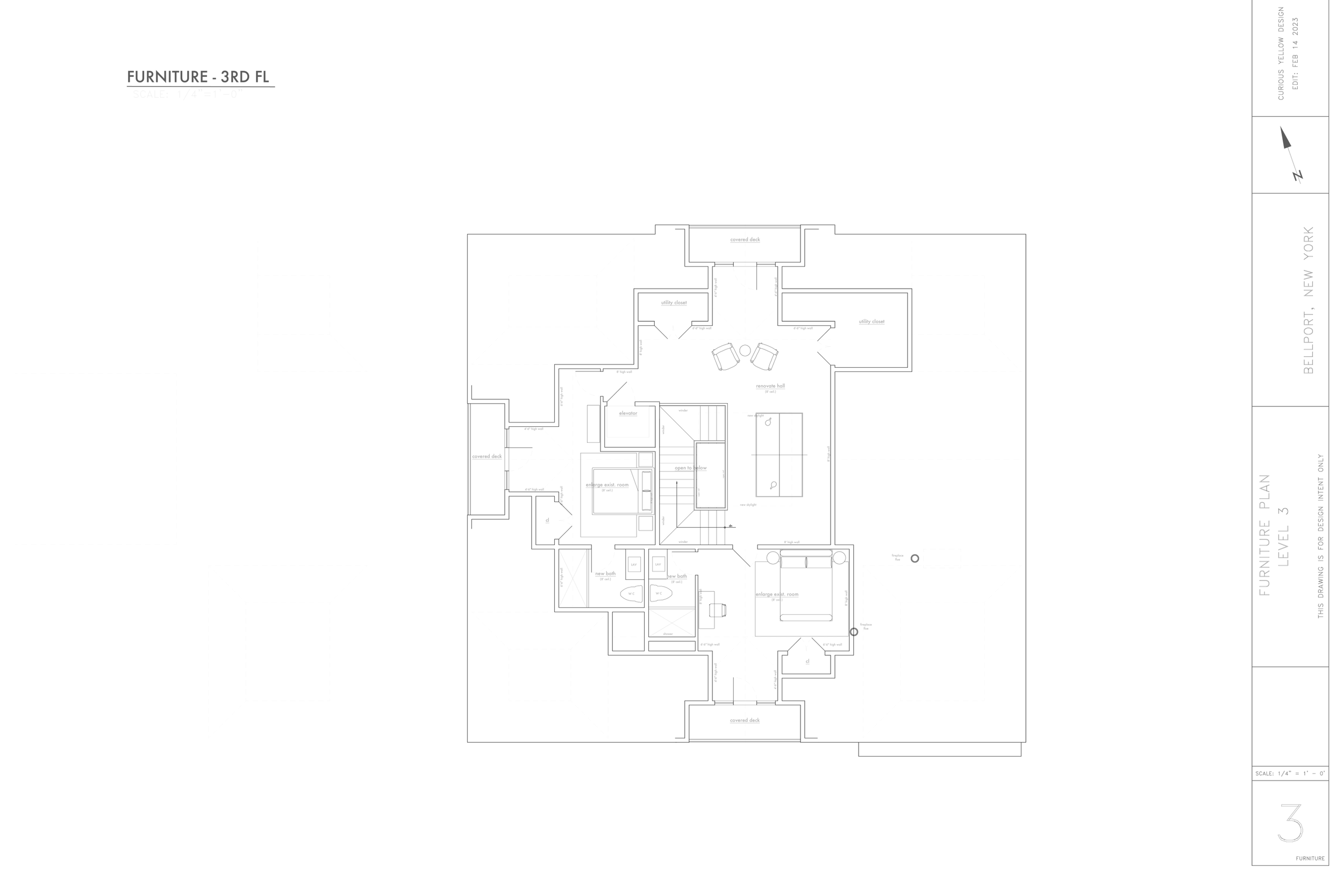 Furniture Plan Design Development by Lauren Baker