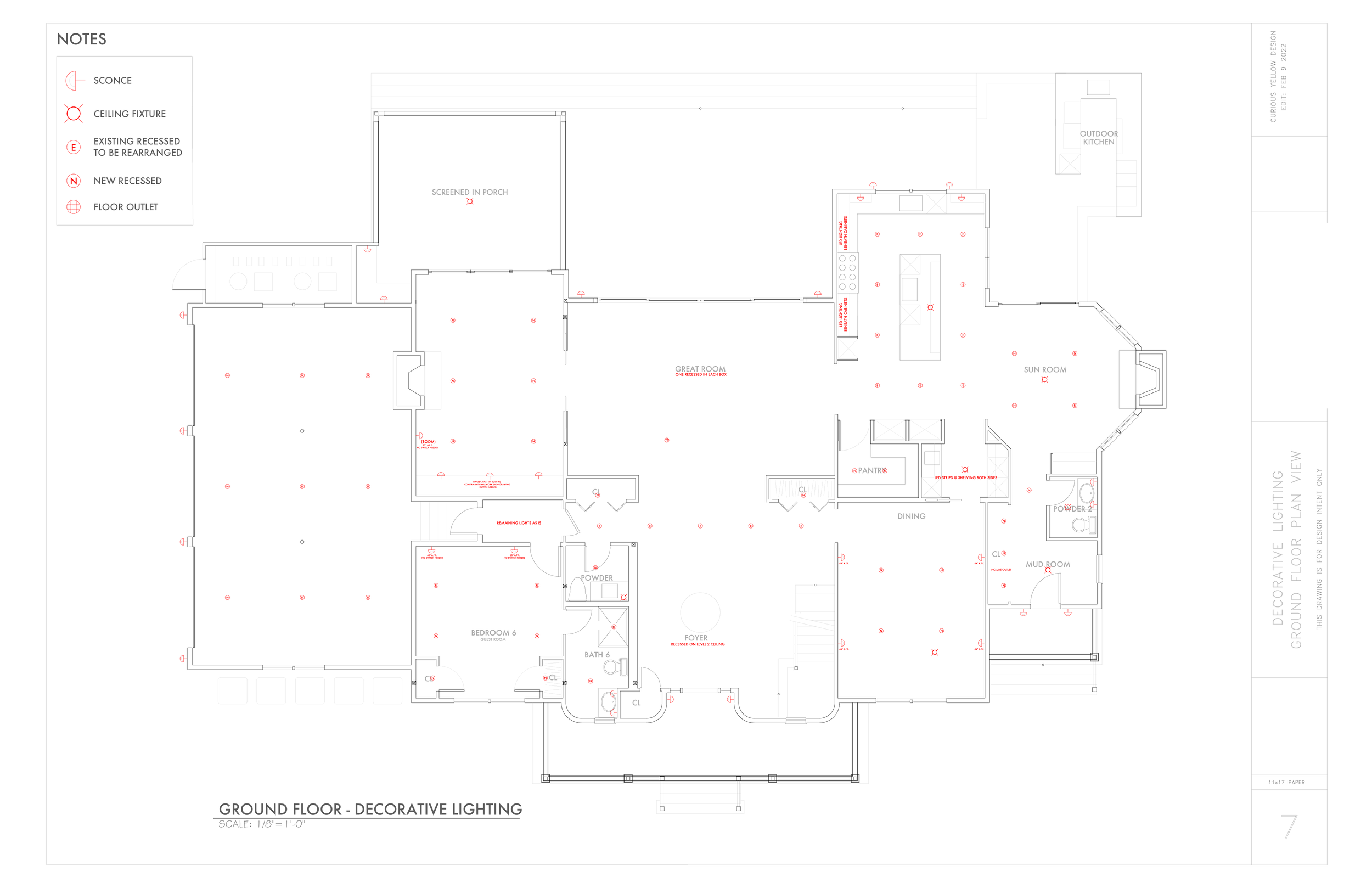 Reflected Ceiling Plan by Lauren Baker