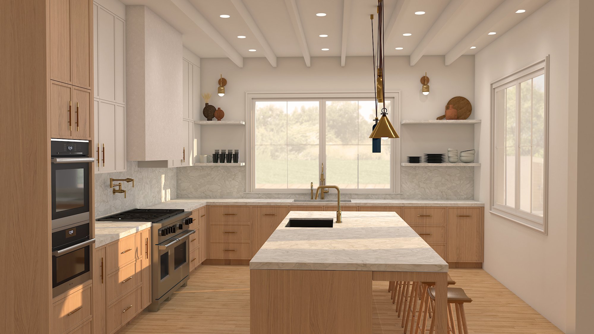 Kitchen Rendering by Lauren Baker