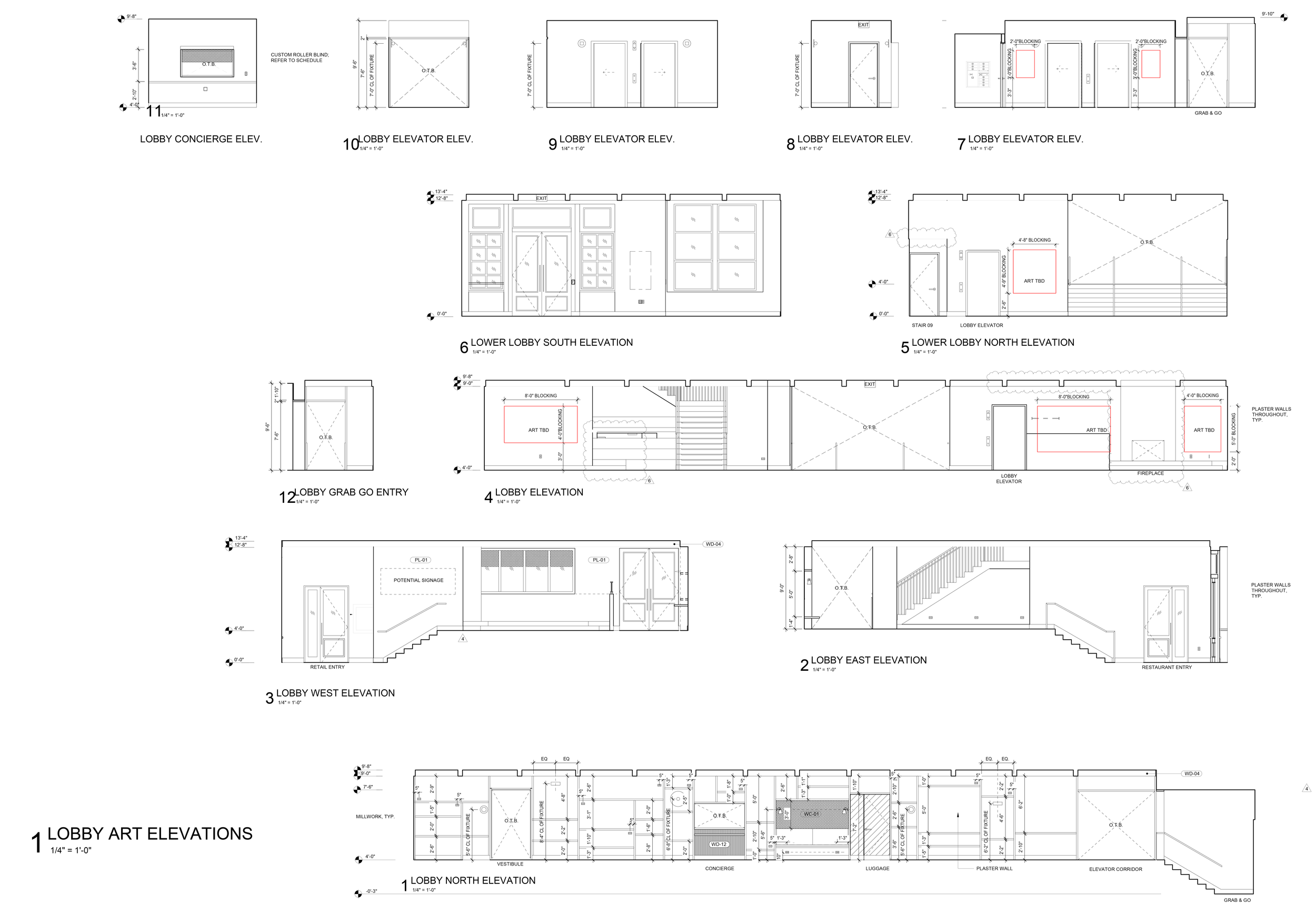 Suggested Lobby Art Sizing by Lauren Baker