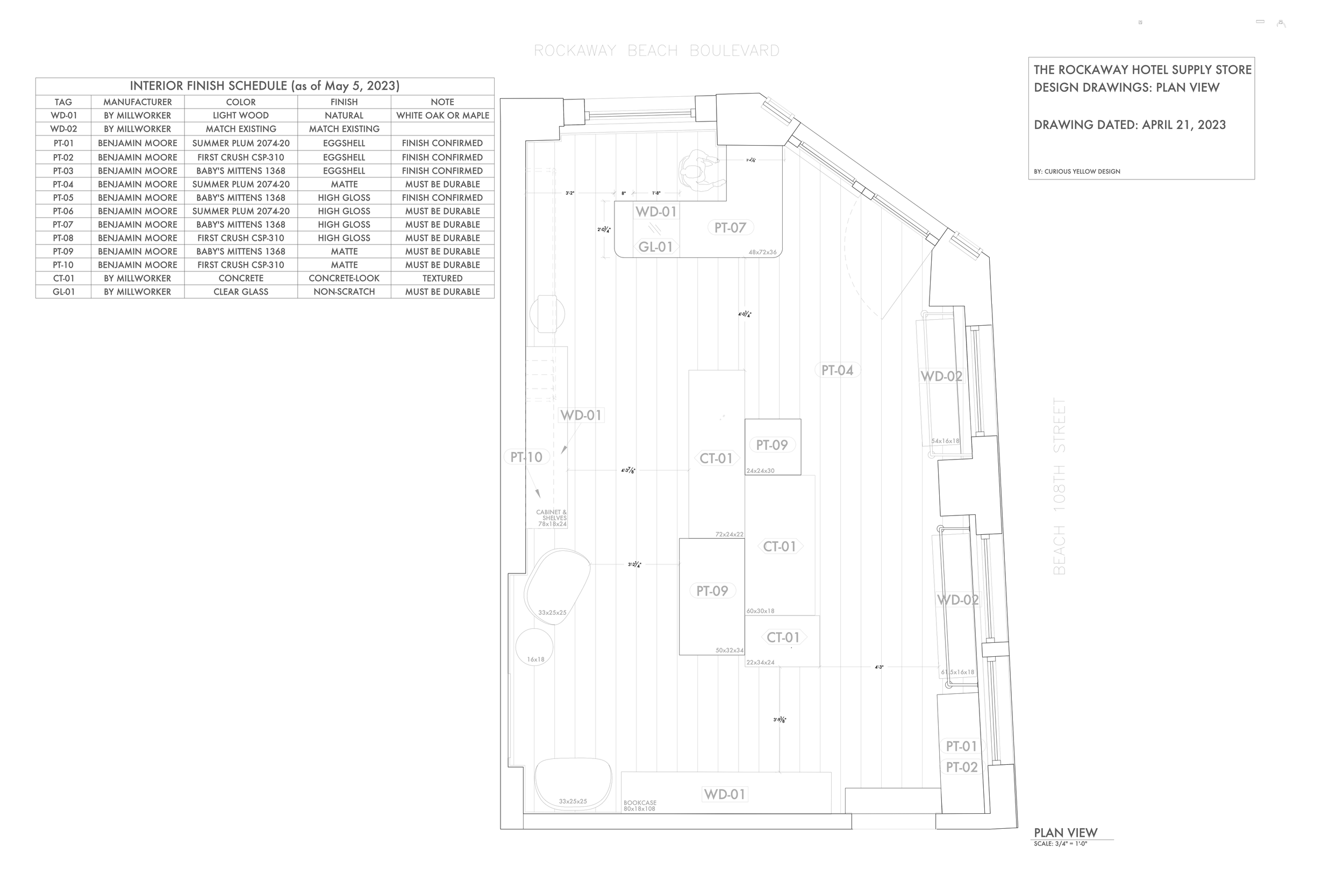Tagged Material Plan by Lauren Baker