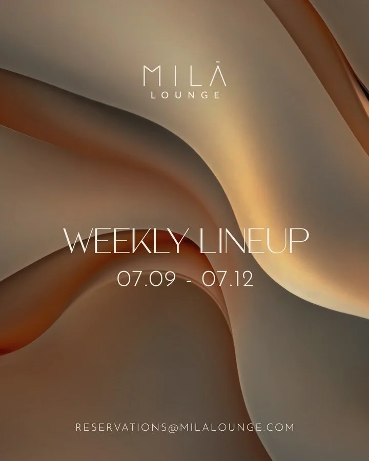 Let the rhythm guide your night✨ With an immersive ambiance and a curated guest DJ lineup, MILA Lounge redefines the art of music.
Reserve now: reservations@milalounge.com
#MILALounge