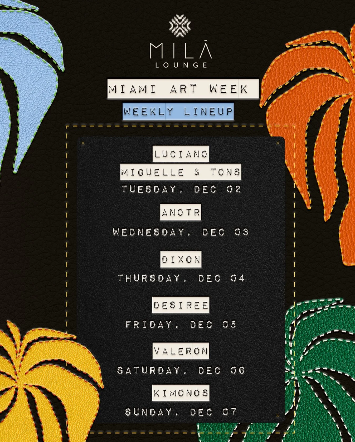 Ready for Miami Art Week? We can’t wait to bring the energy 🙌 Reserve your table: reservations@milalounge.com