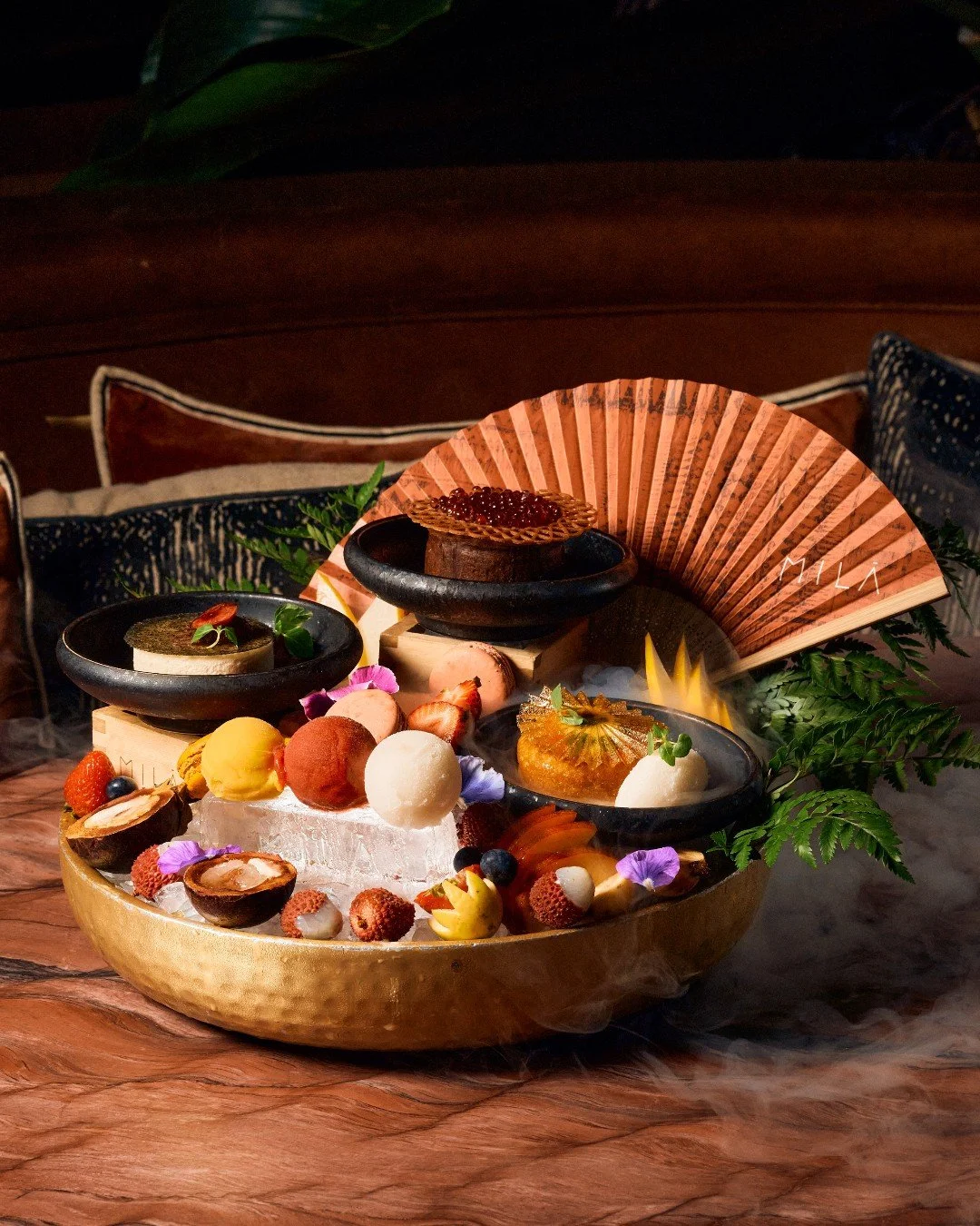 For moments meant to be savored ✨ The Chef&rsquo;s Dessert Platter at MILA offers a refined selection of signature desserts, curated for sharing. Reserve your sweet escape via the link in bio. #MILArestaurants