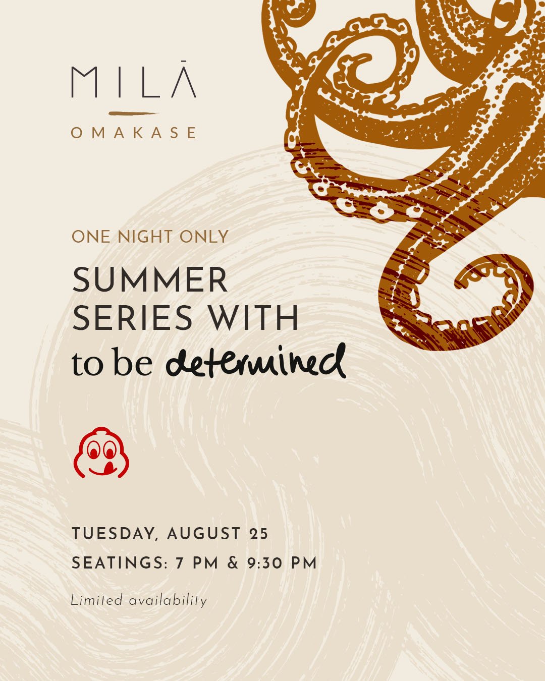 This summer, our counter continues its journey through culinary discovery. Join us on Tuesday, August 25, as MILA Omakase welcomes @tobedetermined_miami for an exclusive, one-night-only collaboration where two distinct culinary perspectives come toge