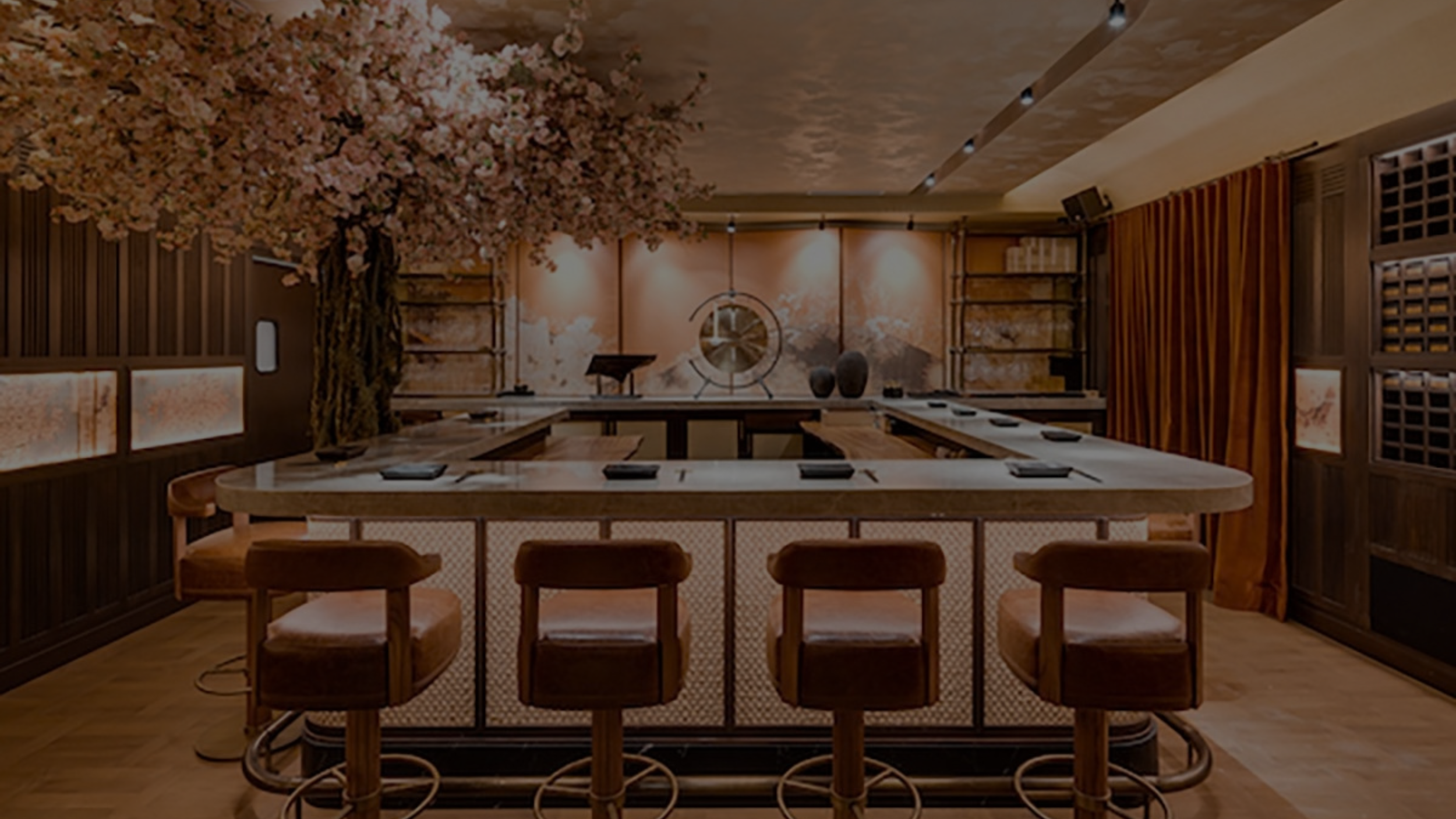 MILA Omakase dining settle.