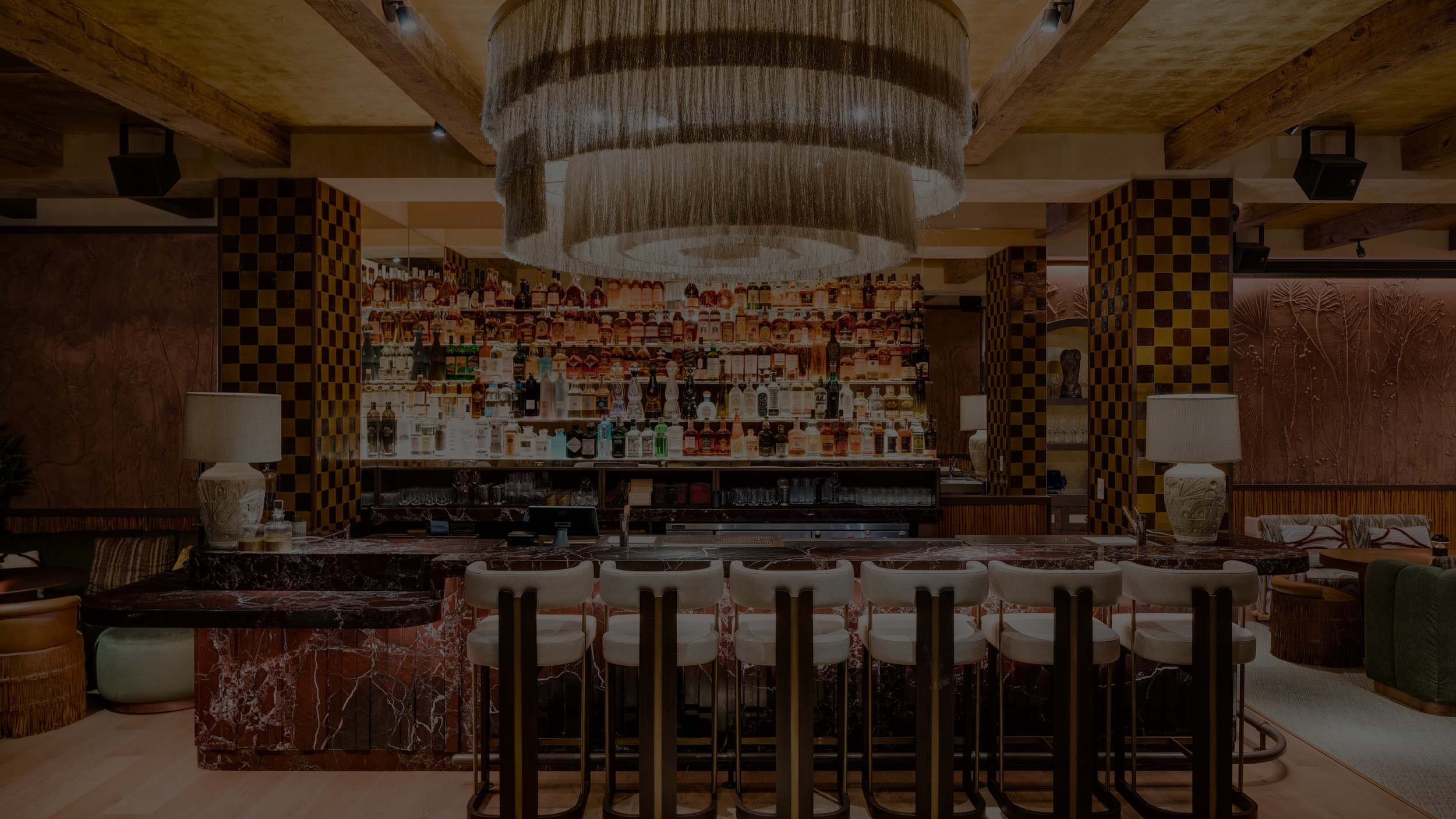 Image of the bar at MILA's private members only area.