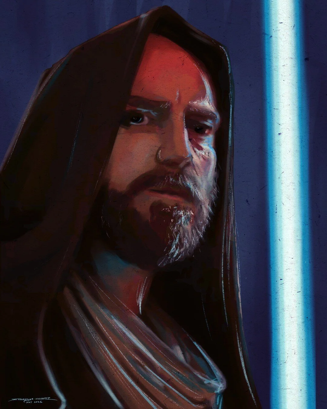 Well first with no new Kenobi episode, so to fill the gap in my life I decided to paint our lord and savior and master of the High ground, Obi-Wan Kenobi, I finished this a couple weeks ago before the show finished but I've been having second thought