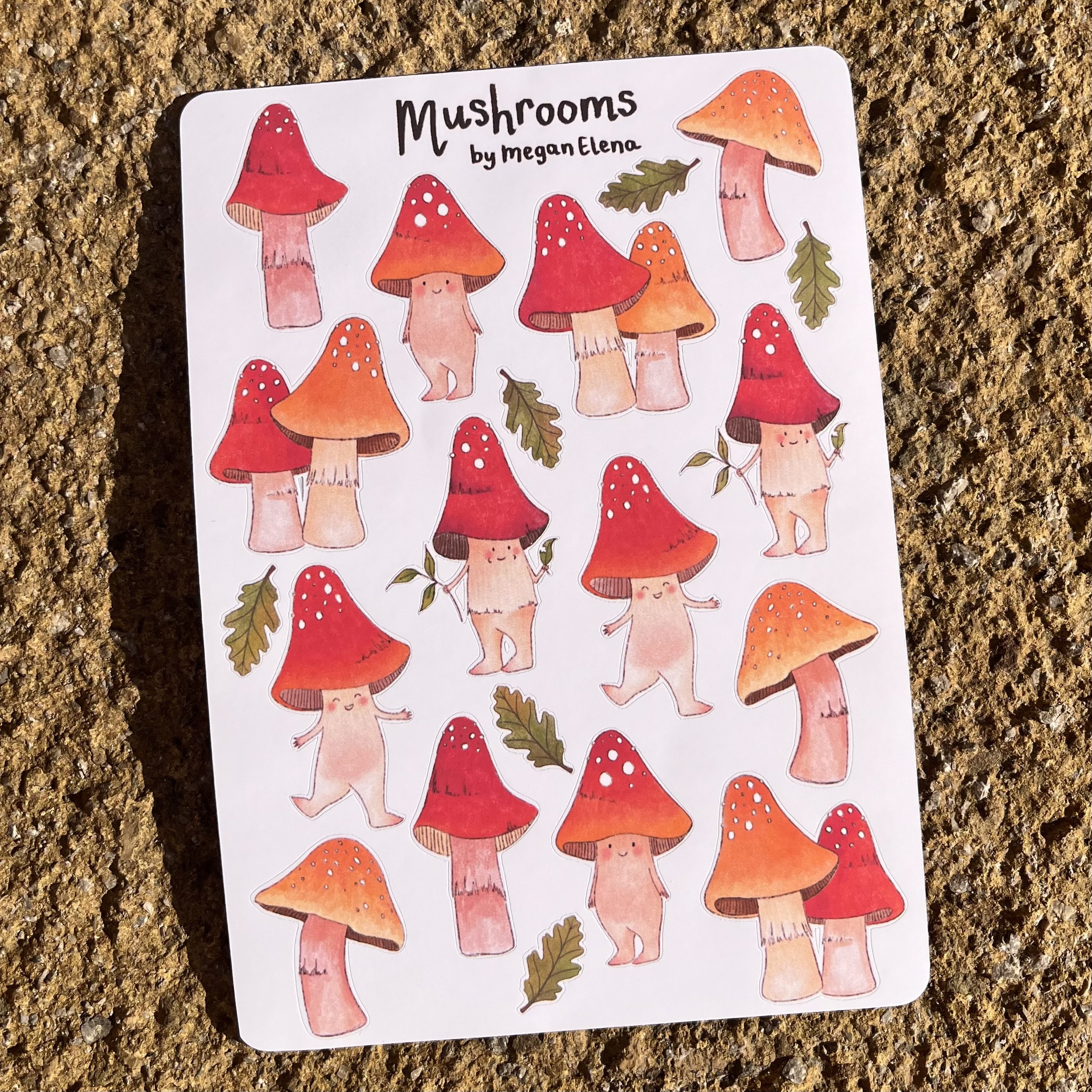 Mushroom Sticker Sheet