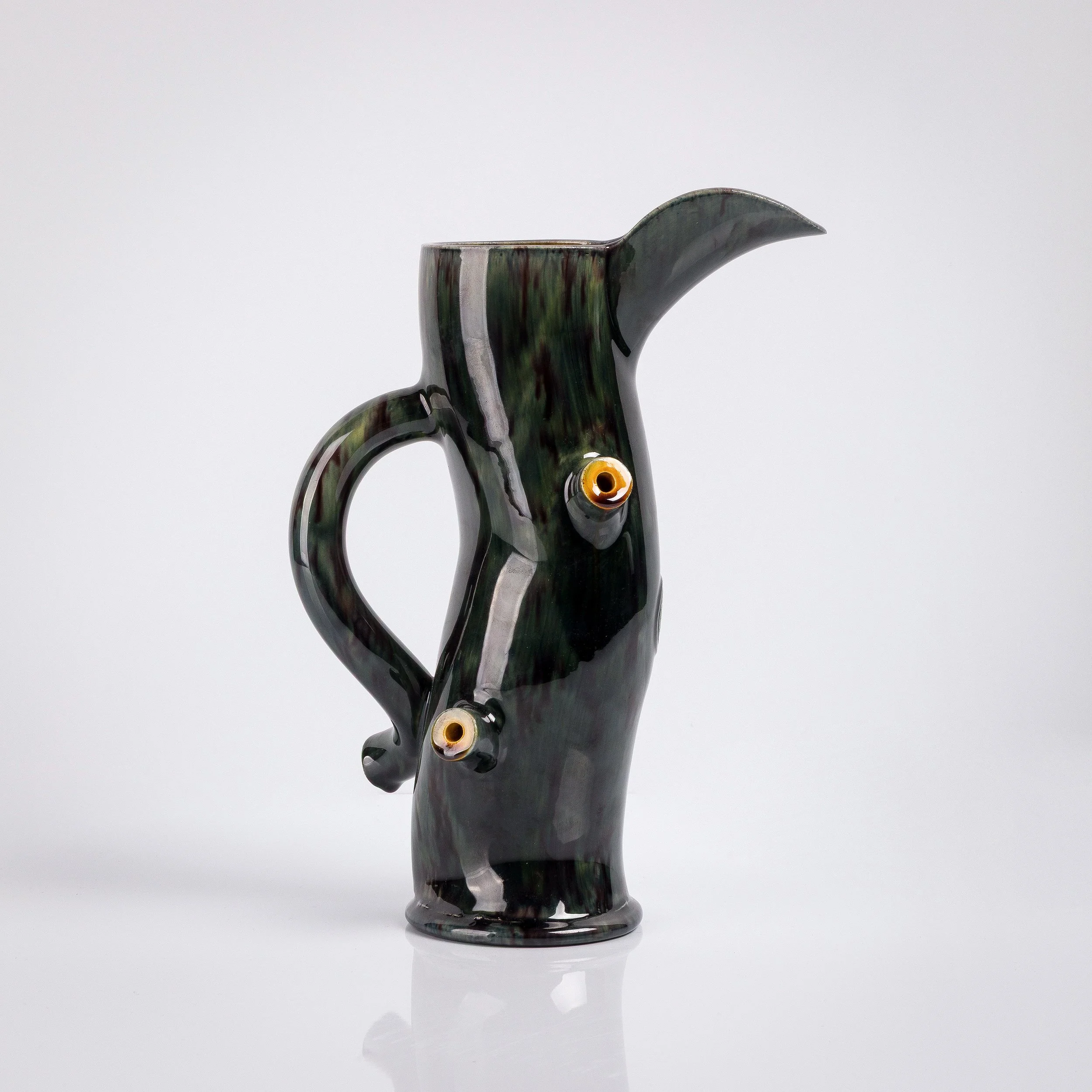 Walter Keeler – Whieldon Glaze Extrude Jug